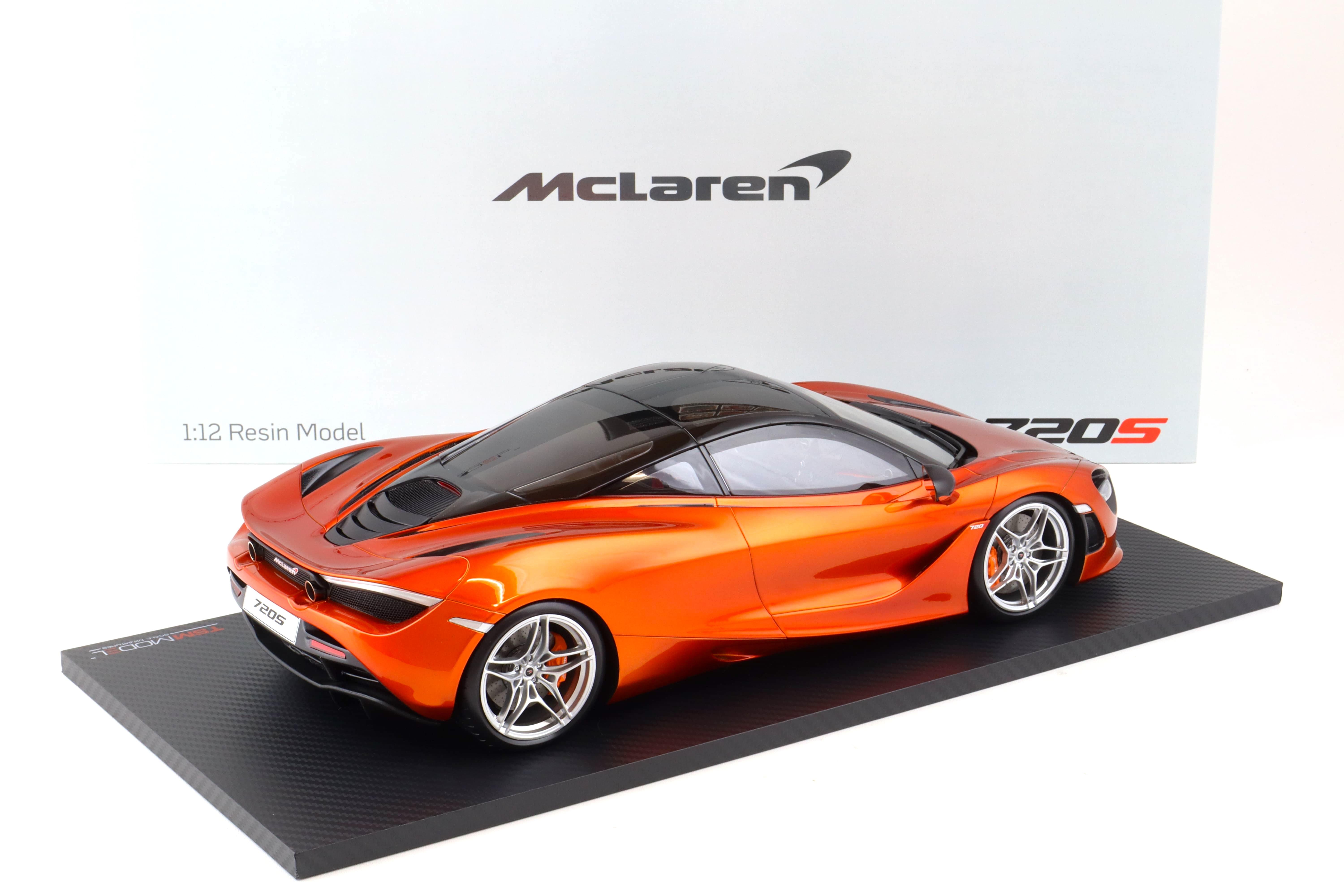 【日本産】 1:12 TSM Black Orange/ Azores Coupe 720S McLaren Model 乗用車