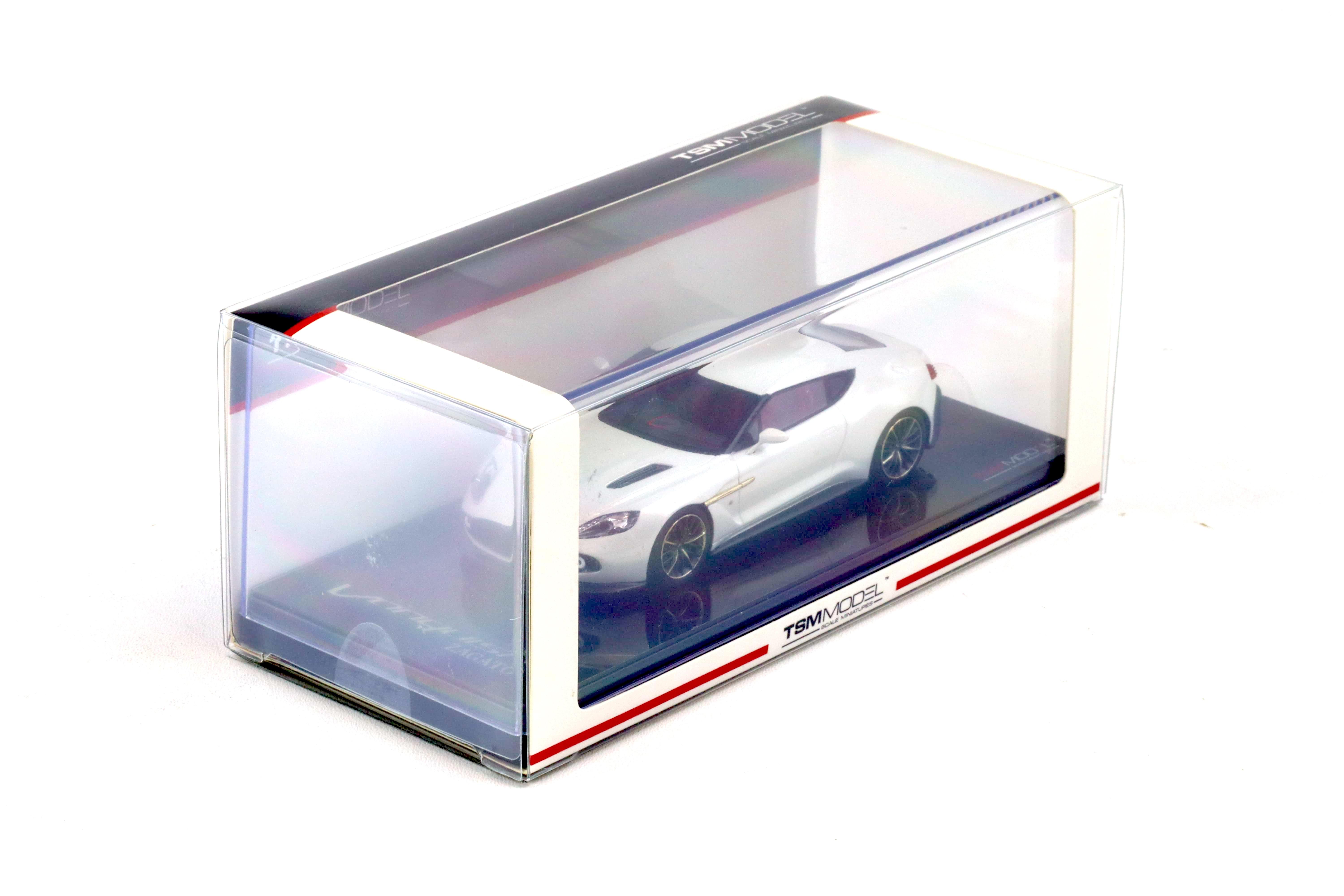 1:43 TSM Model Aston Martin Vanquish Zagato Coupe Escaping white