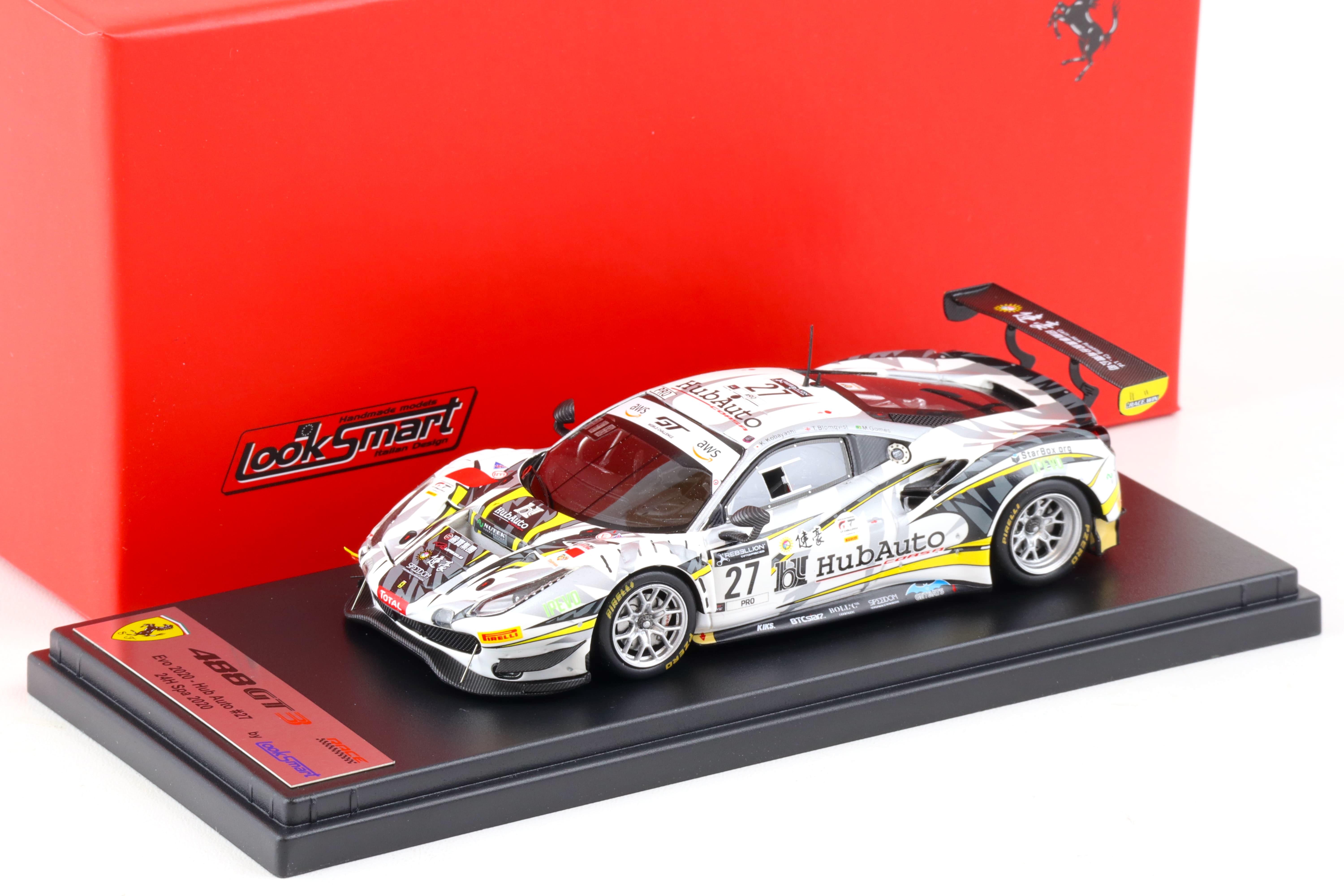 1:43 LookSmart Ferrari 488 GT3 Evo #27 Hub Auto 24h Spa 2020