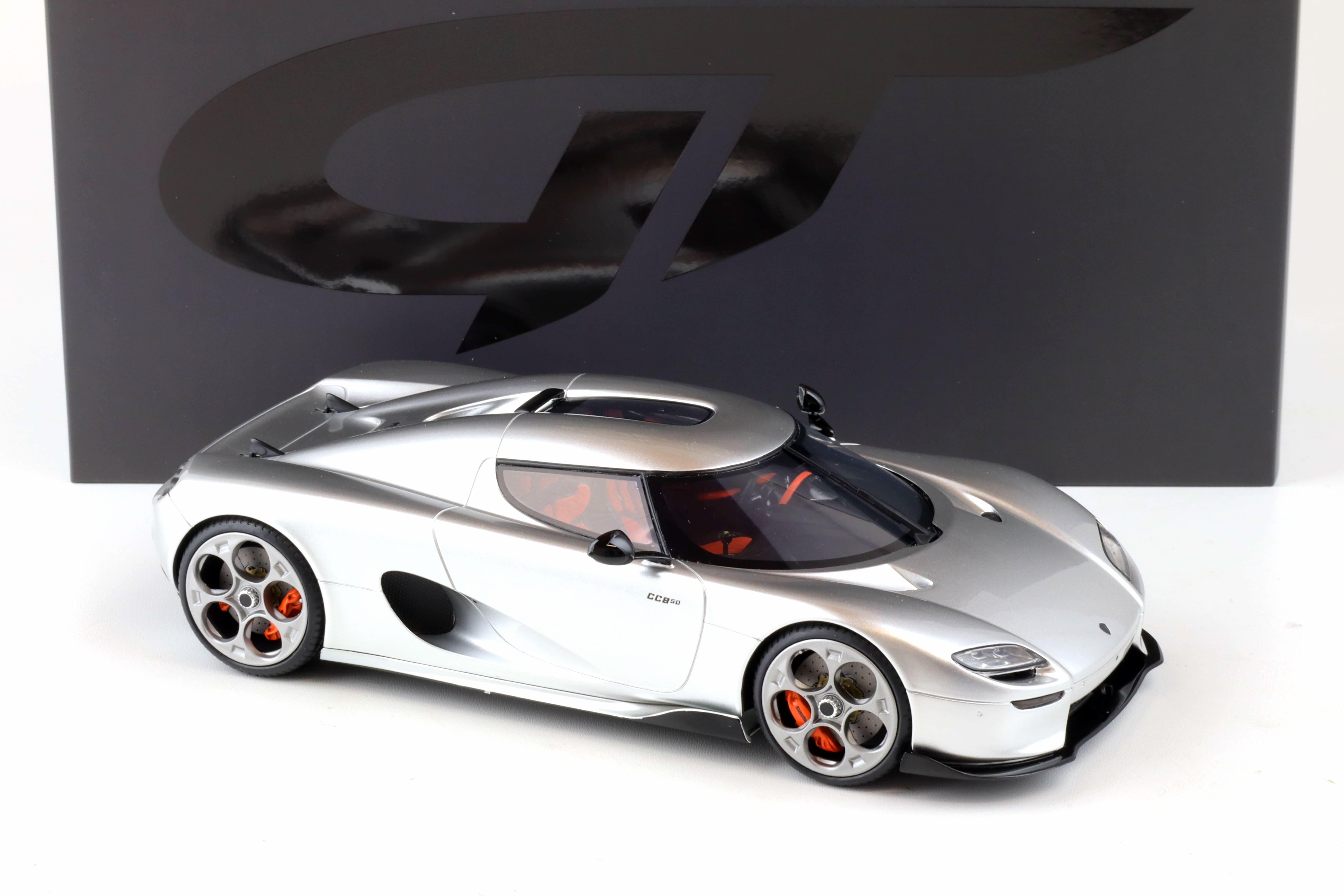 GT SPIRIT 1/18 ケーニグセグ CC850 (シルバー) Koenigsegg CC850 Silver Metallic 1/18 Model Car by GT Spirit