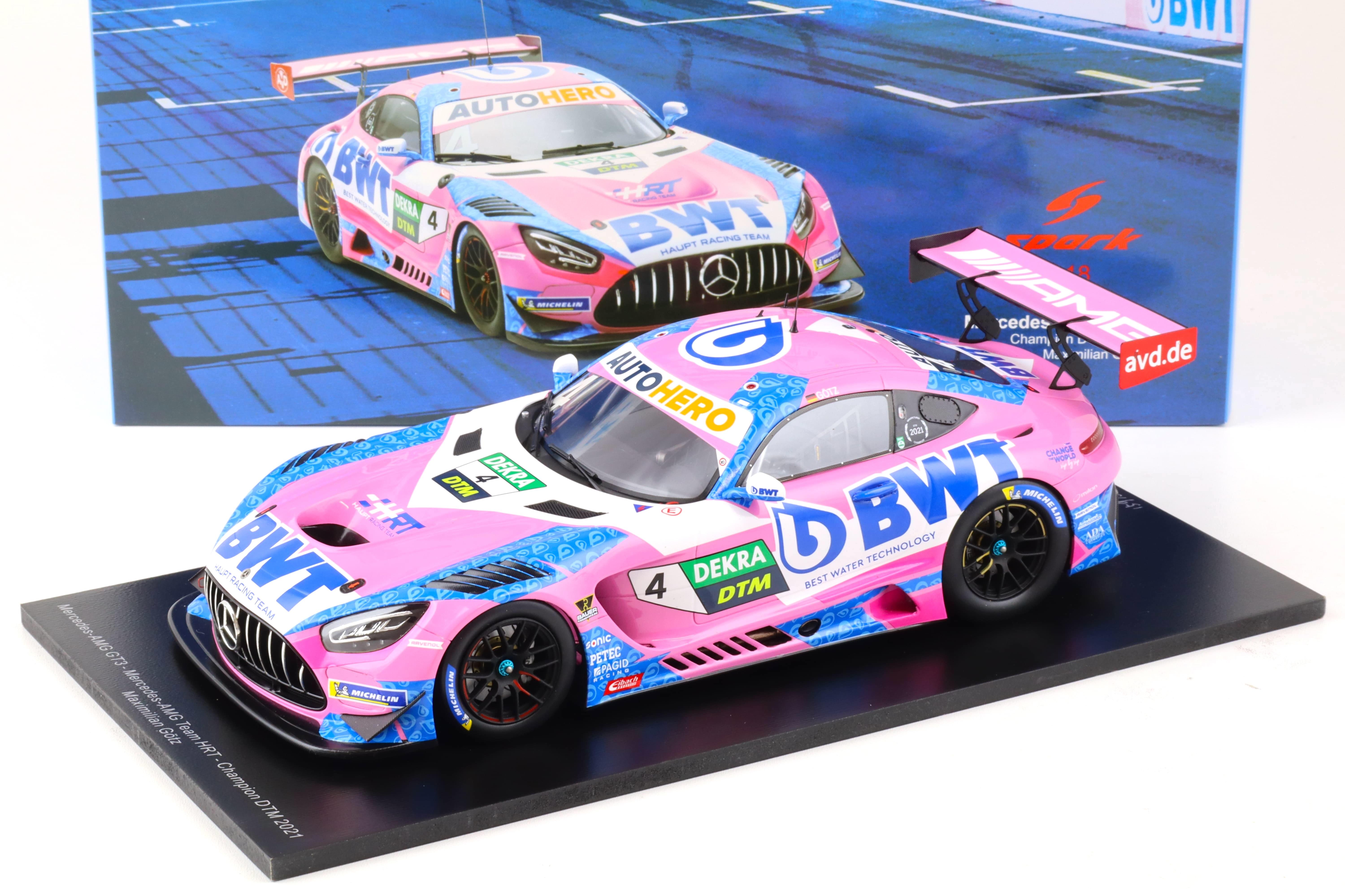 1:18 Spark Mercedes AMG GT3 #4 Champion DTM 2021 Götz BWT | eBay
