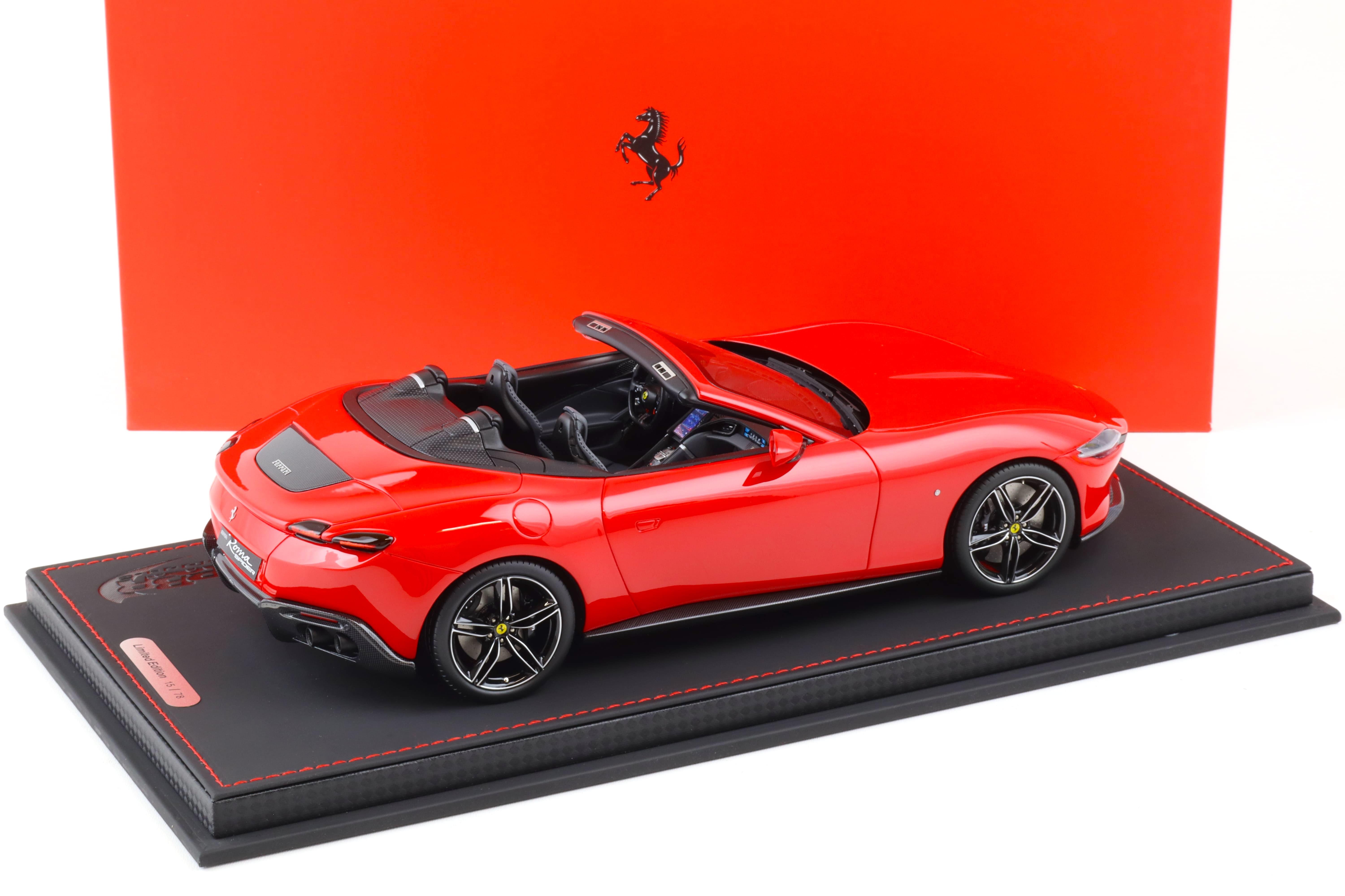 2024新作モデル 1:18 BBR Ferrari Roma Spider Rosso Corsa 322 red - Limited モデルカー
