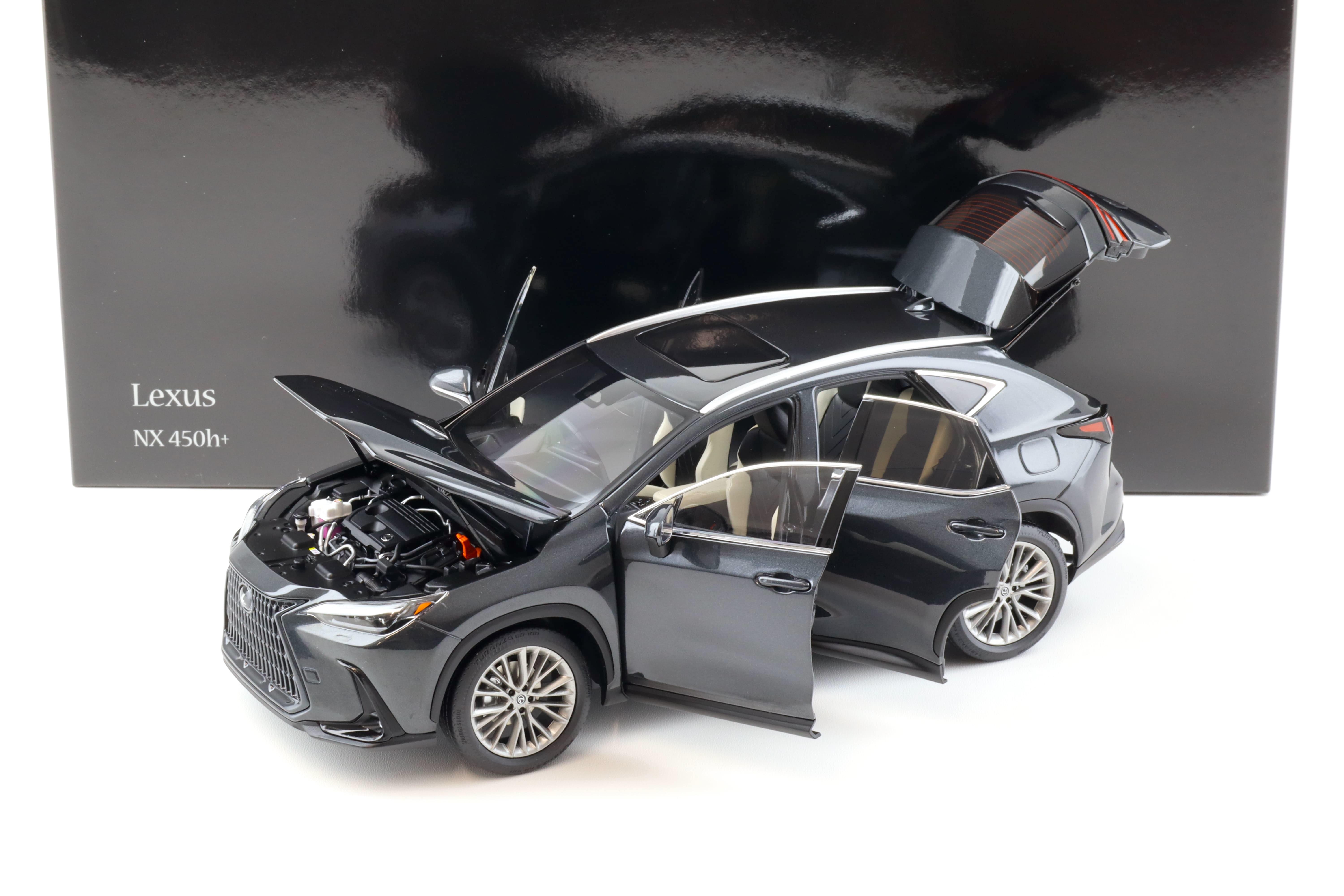 1:18 Kyosho Lexus NX 450h+ SUV 2022 Graphite Black GF Diecast