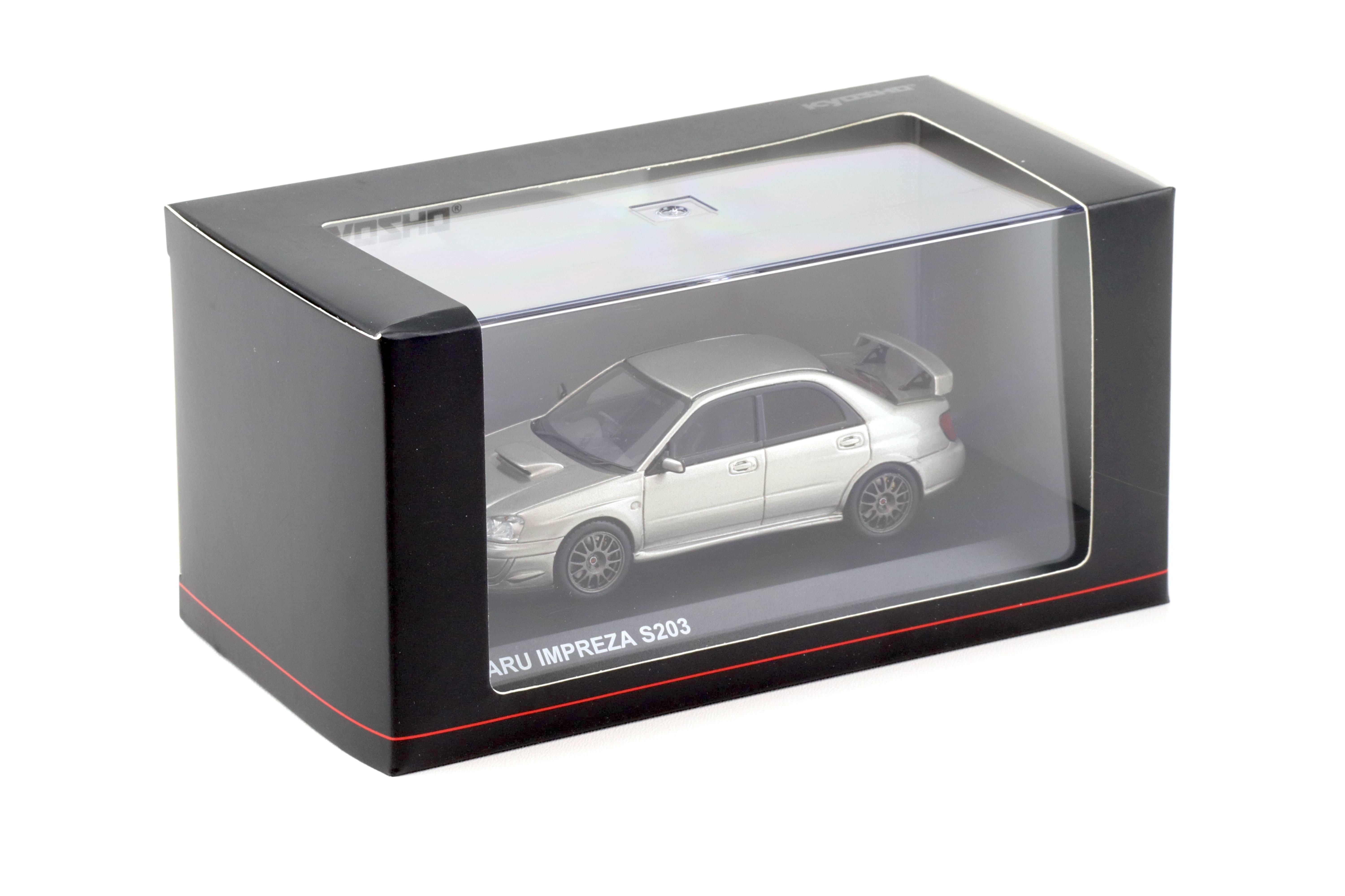 1:43 Kyosho Subaru Impreza S203 Grey Metallic KSR43115GR | eBay