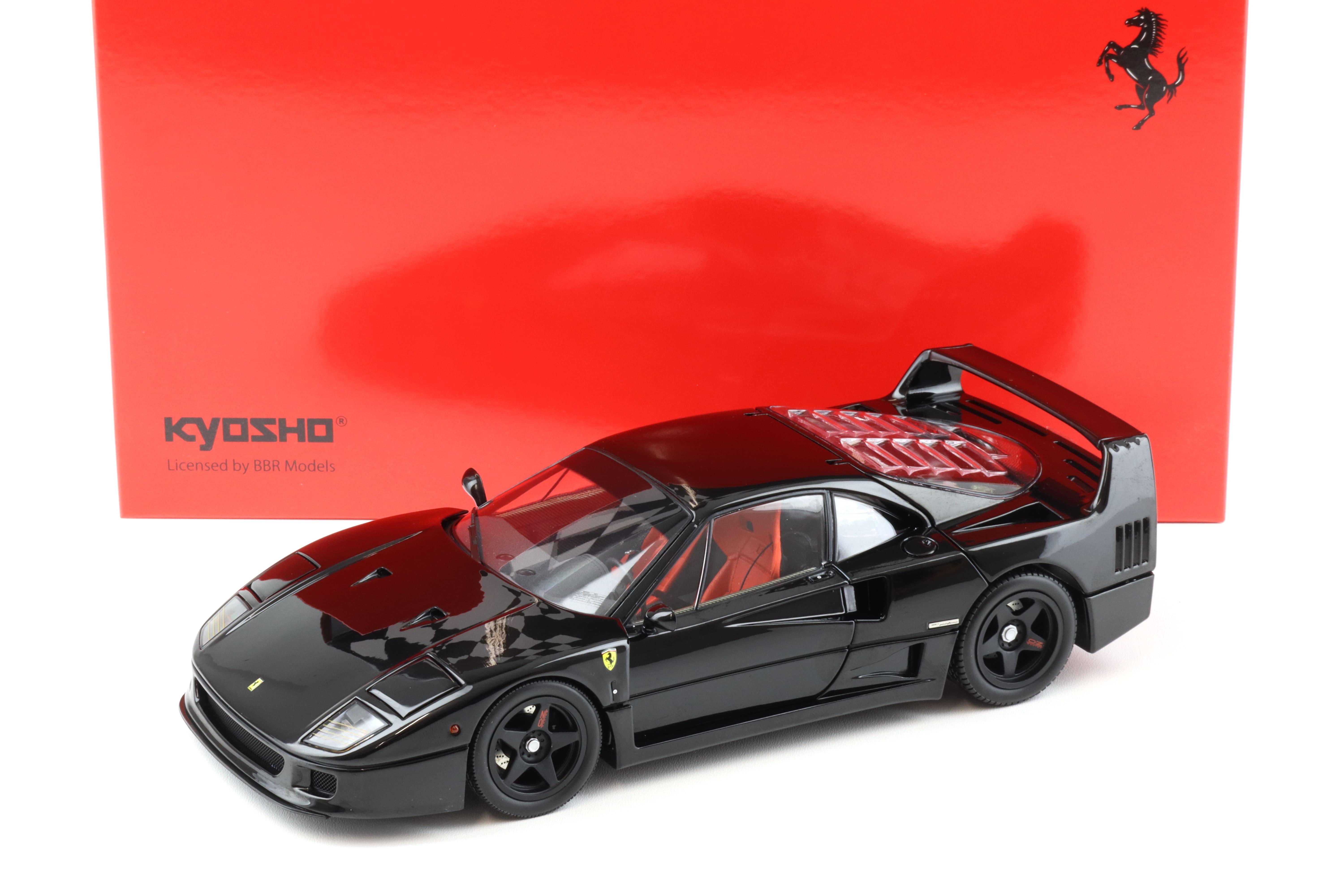 1:18 Kyosho 1987 Ferrari F40 Coupe Black 08416BK Die-Cast | eBay