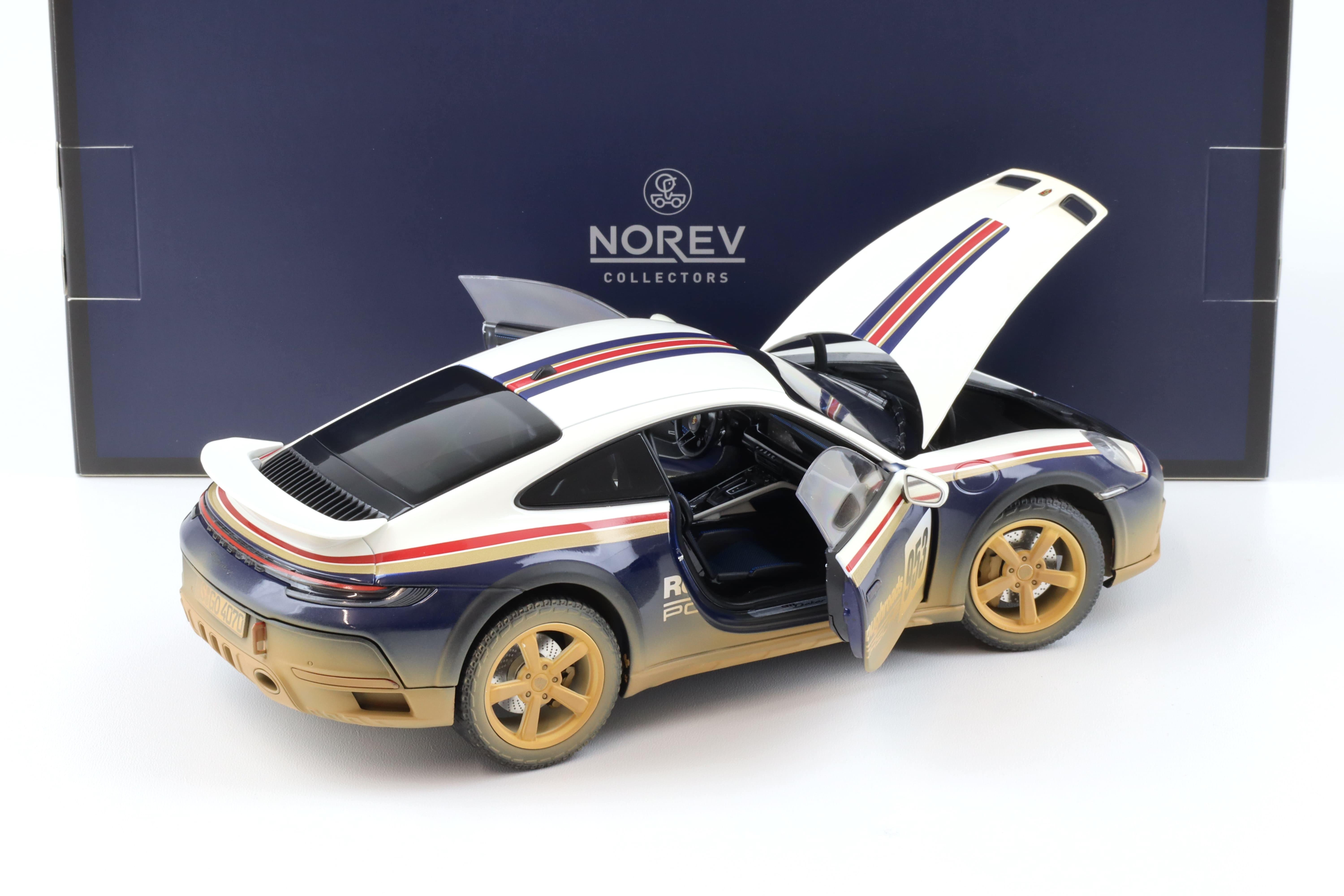 1:18 Norev Porsche 911 (992) Dakar Coupe 2023 Roughroads