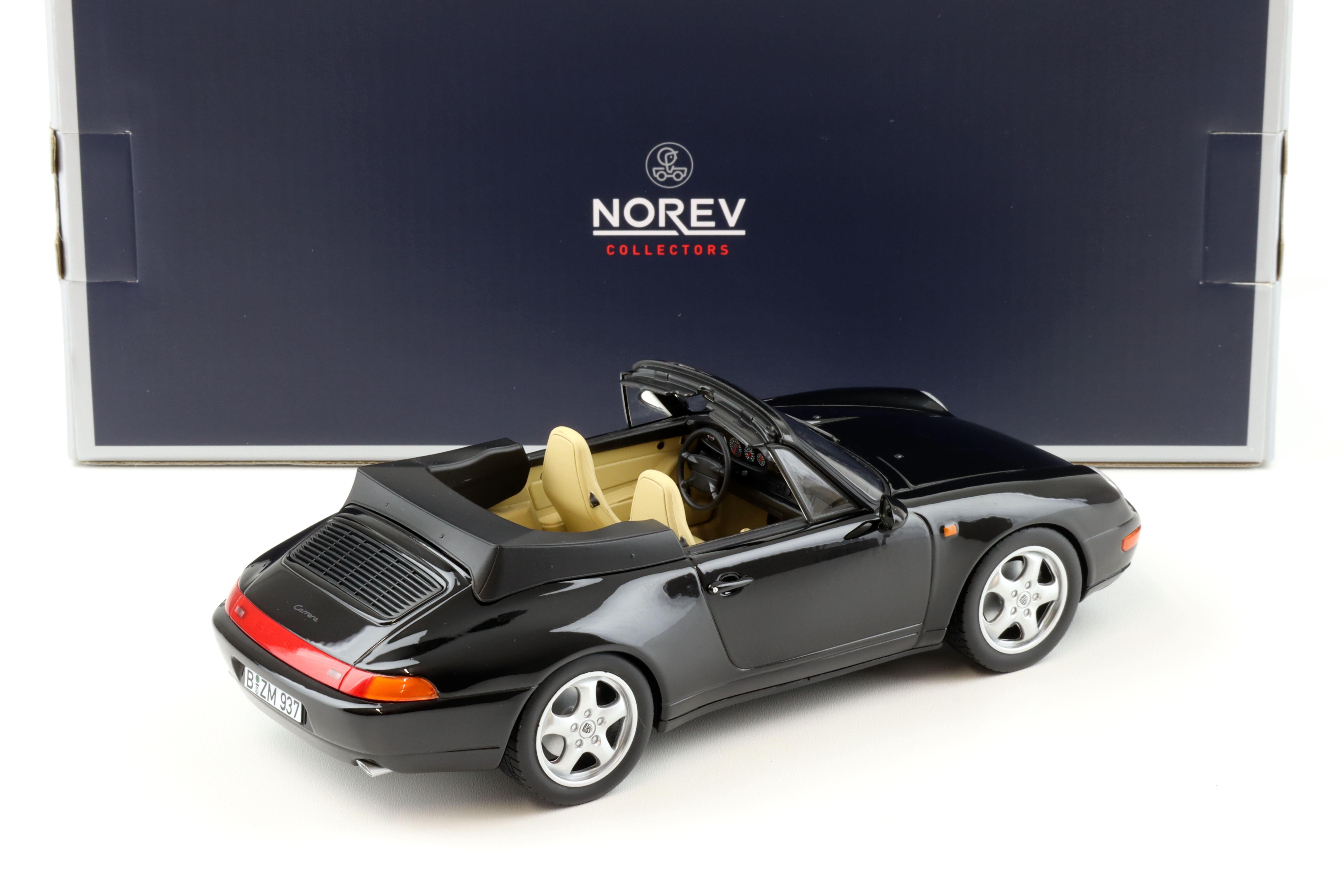 1:18 Norev Porsche 911 993 Carrera Cabriolet 1993 black