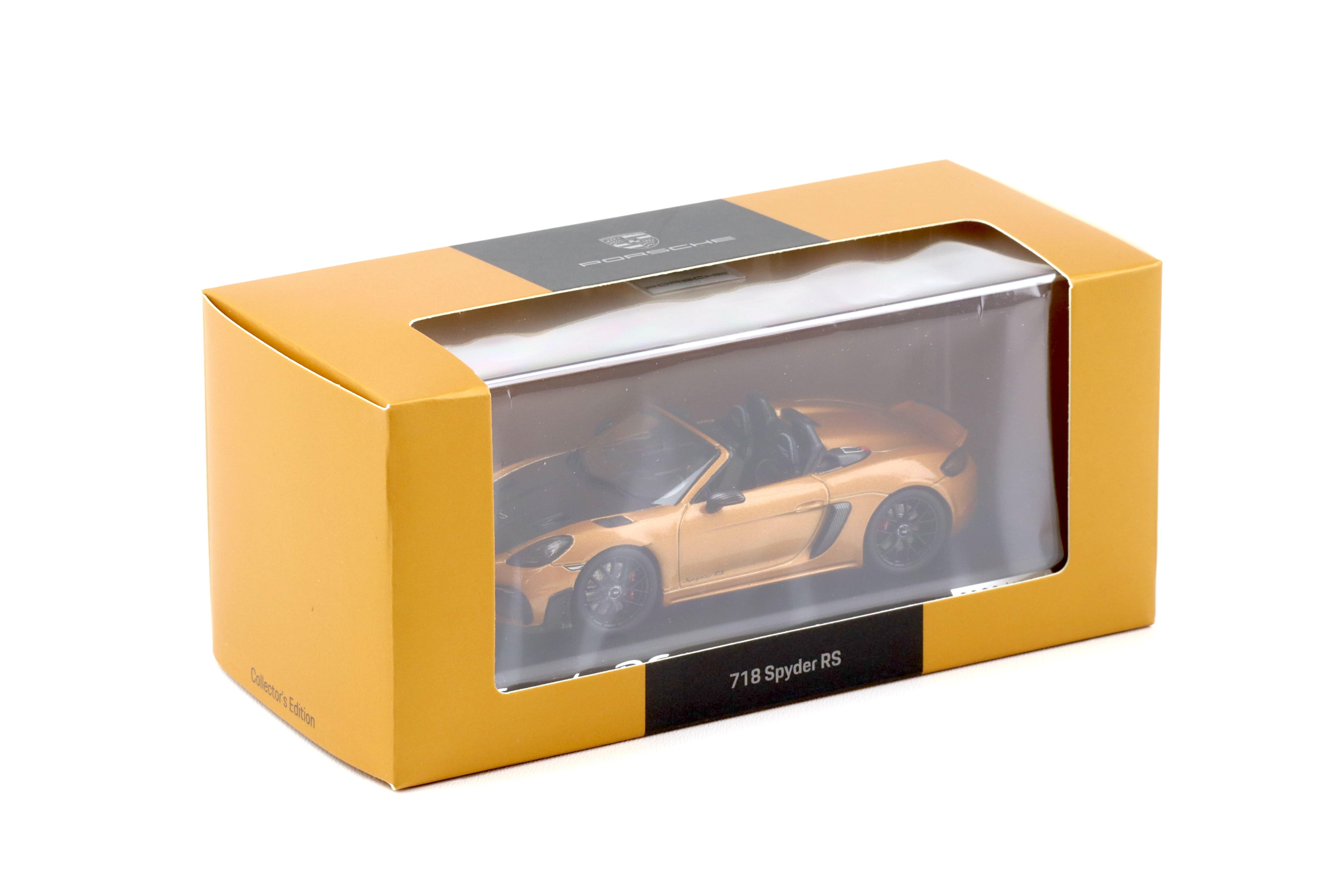 1:43 Spark Porsche 718 Spyder RS (982) nordic gold/ black