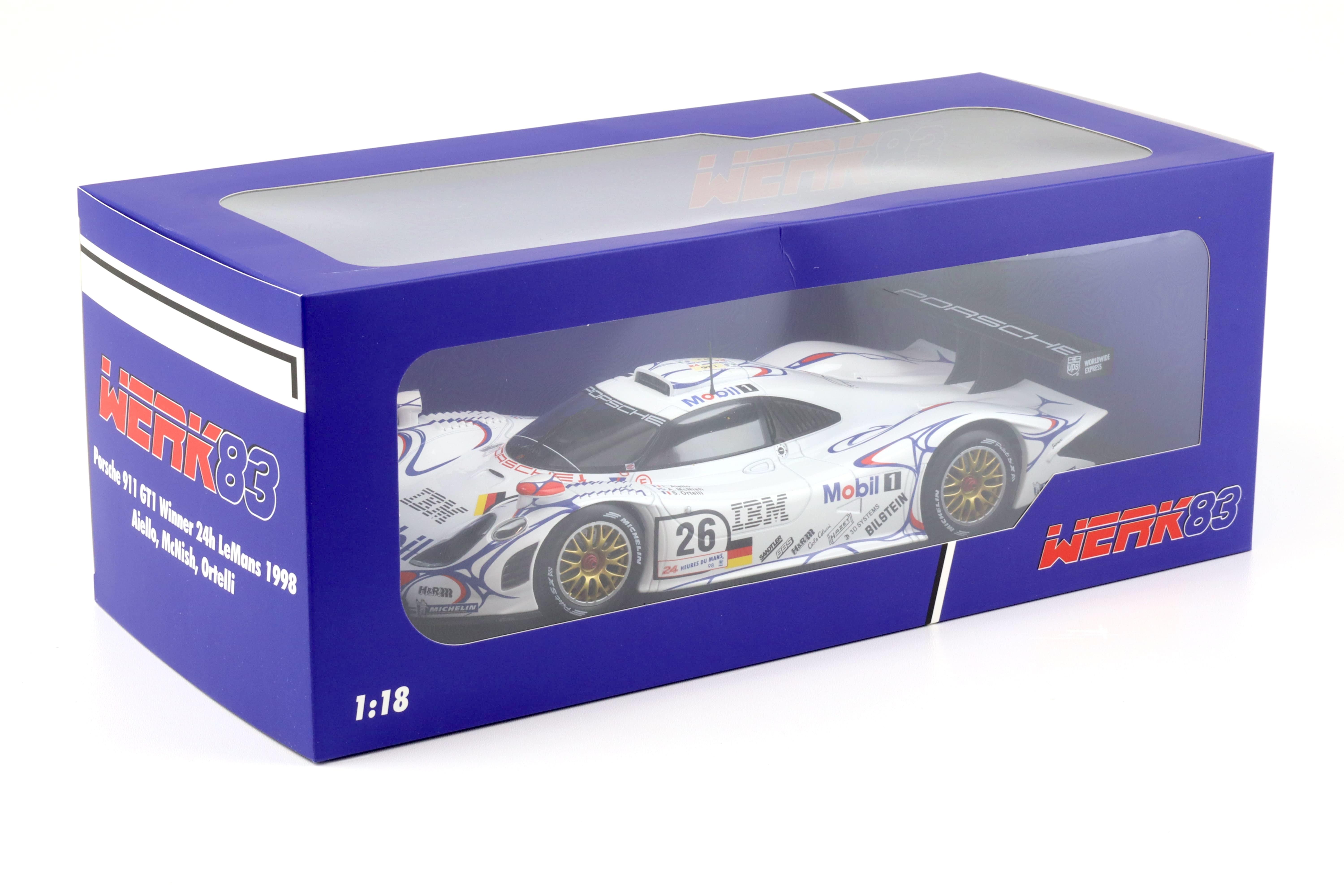 1:18 Werk83 Porsche 911 GT1 #26 Winner 24h Le Mans 1998