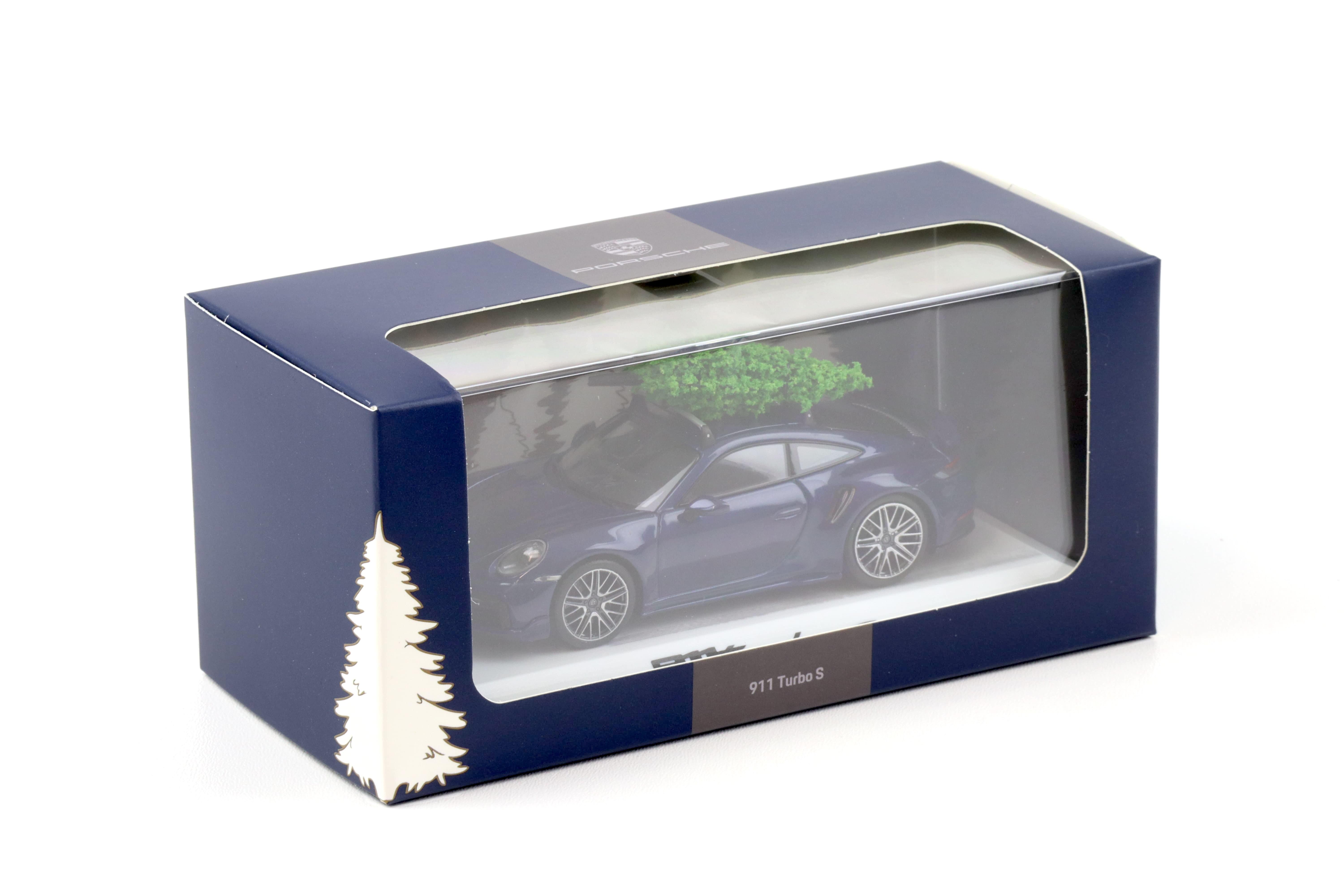 1:43 Minichamps Porsche 911 992 Turbo S Christmas 2024 Gentian