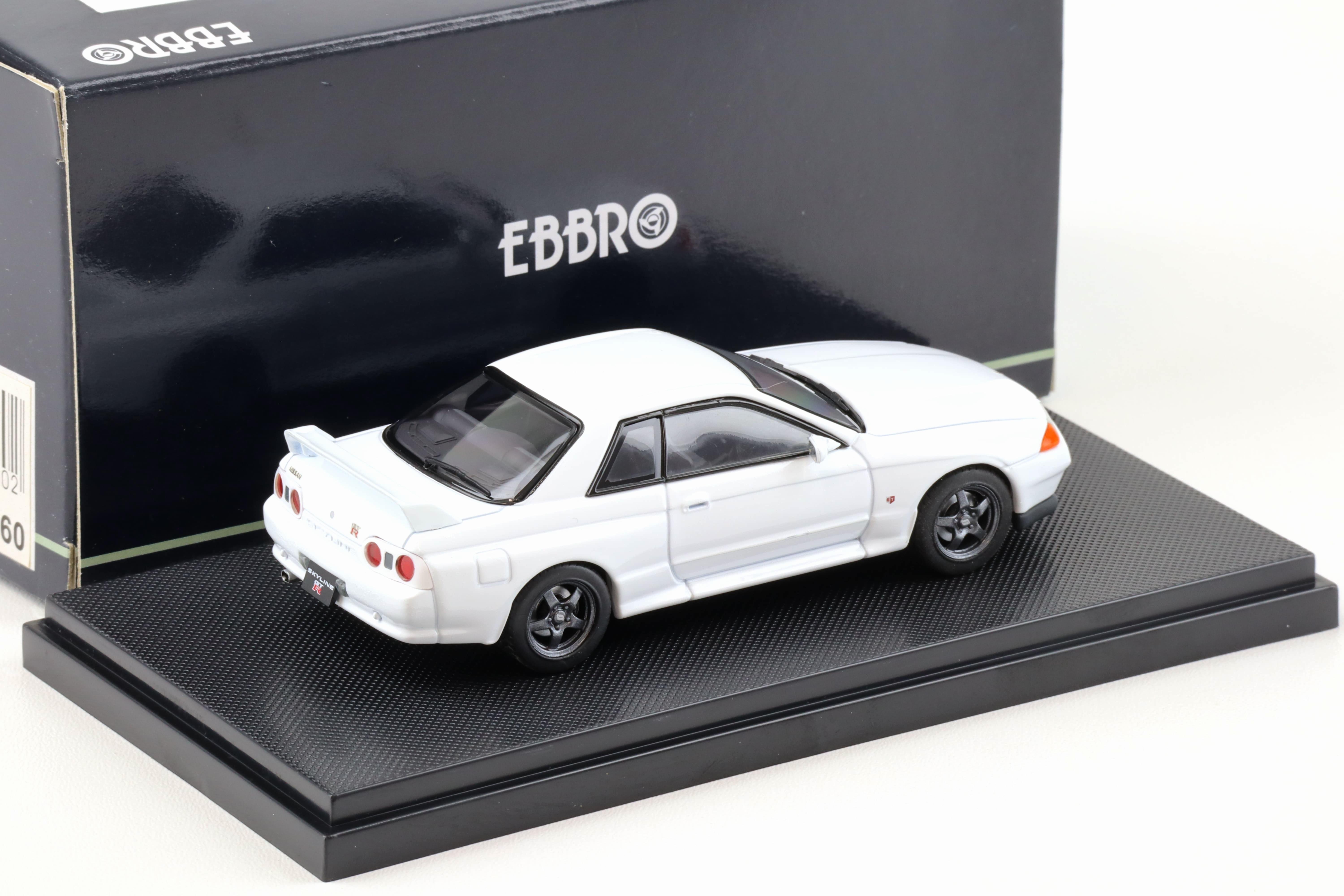 NISSAN SKYLINE GT-R R32  EBBRO　1/43 1:43 Ebbro Nissan Skyline GT-R R32 Coupe white 1989 | eBay