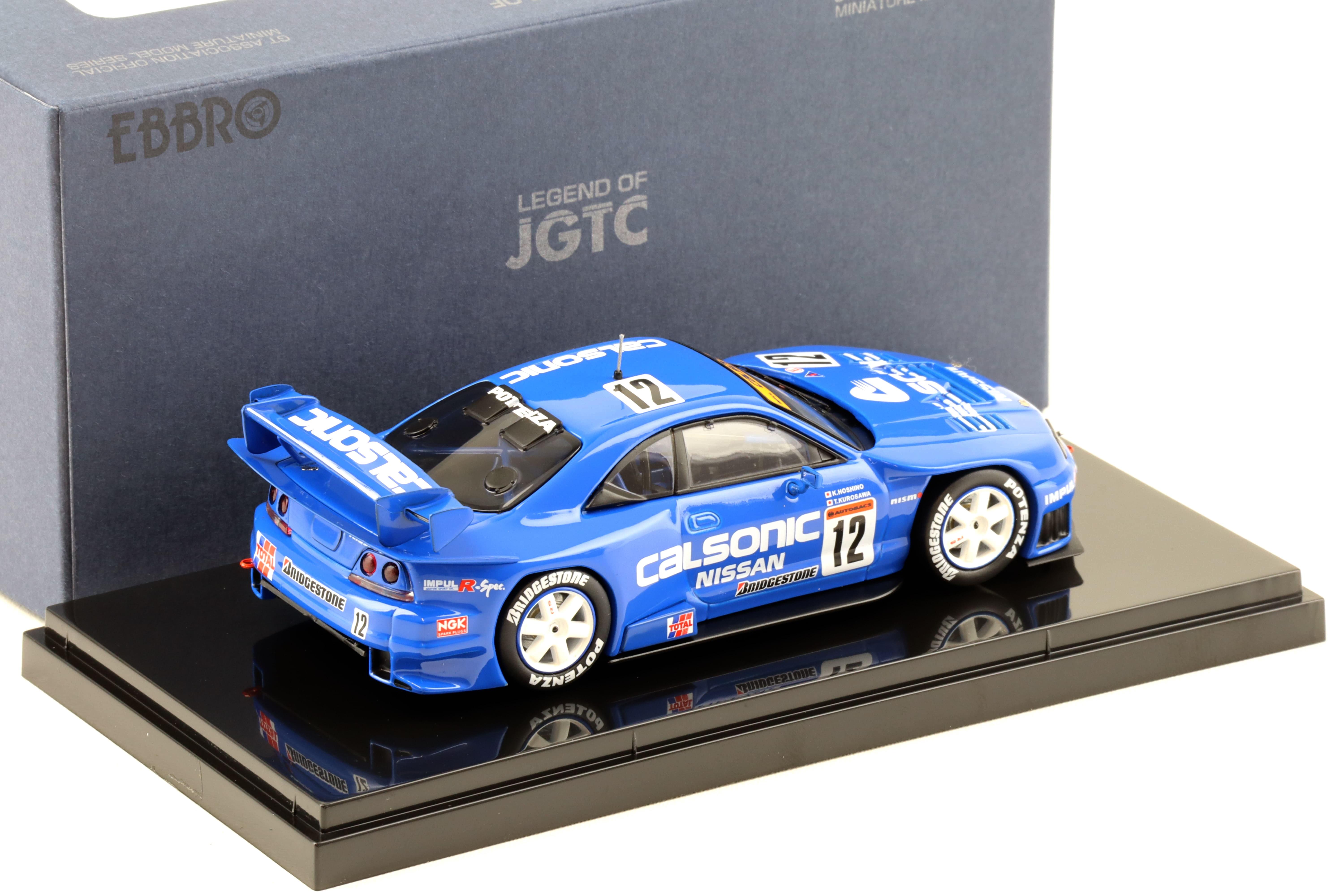 1:43 Ebbro Nissan Skyline R33 Calsonic #12 JGTC 1998 HDF