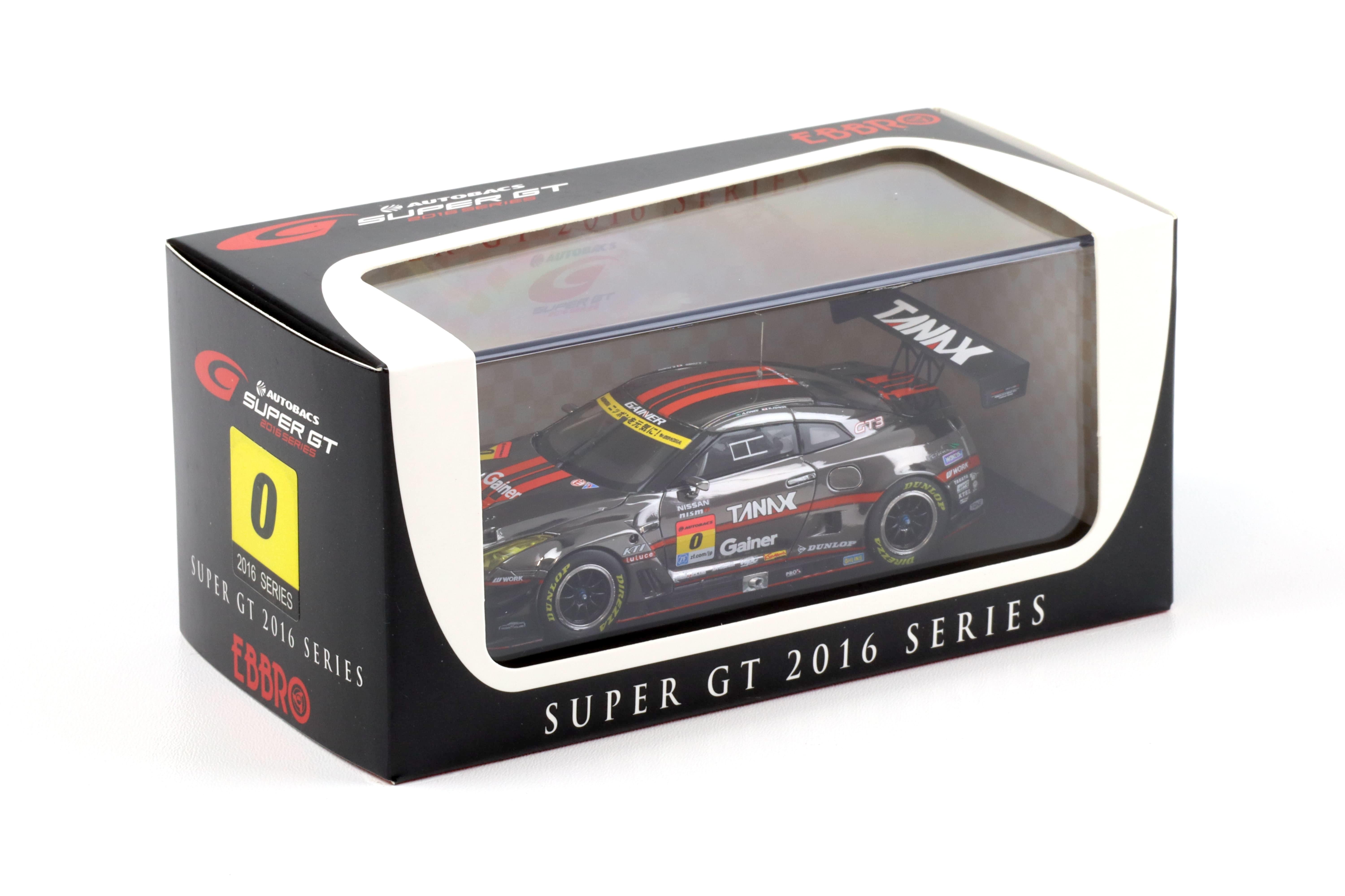 ミニカー EBBRO GAINER TANAX GT-R 2016 1:43 Ebbro Nissan GT-R Super GT300 GAINER TANAX #0 Couto