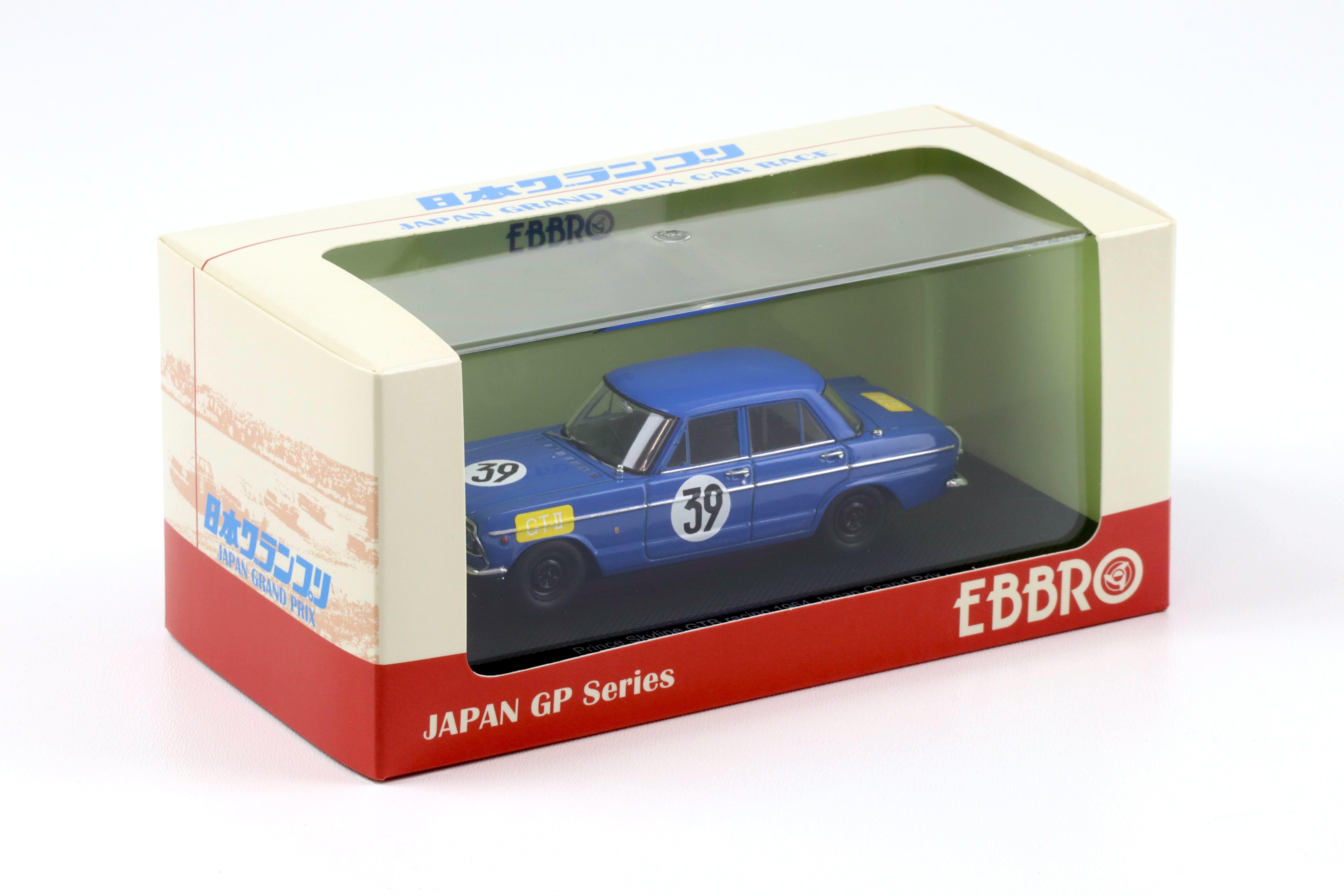 1:43 Ebbro Nissan Prince Skyline GTB 1964 Japan GP #39 Yoshikazu