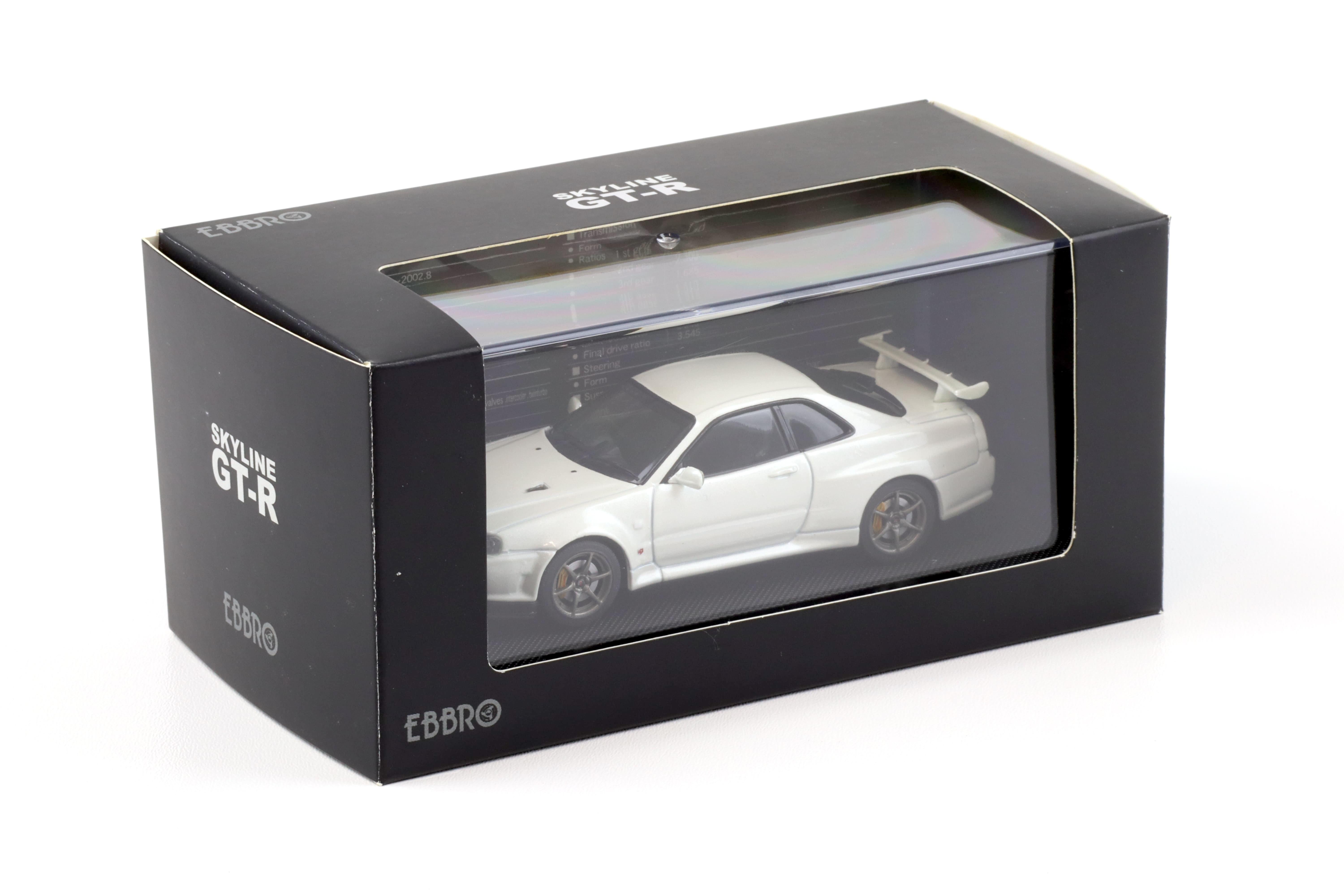 1:43 Ebbro Nissan Skyline GT-R (R34) Vspec II white | eBay