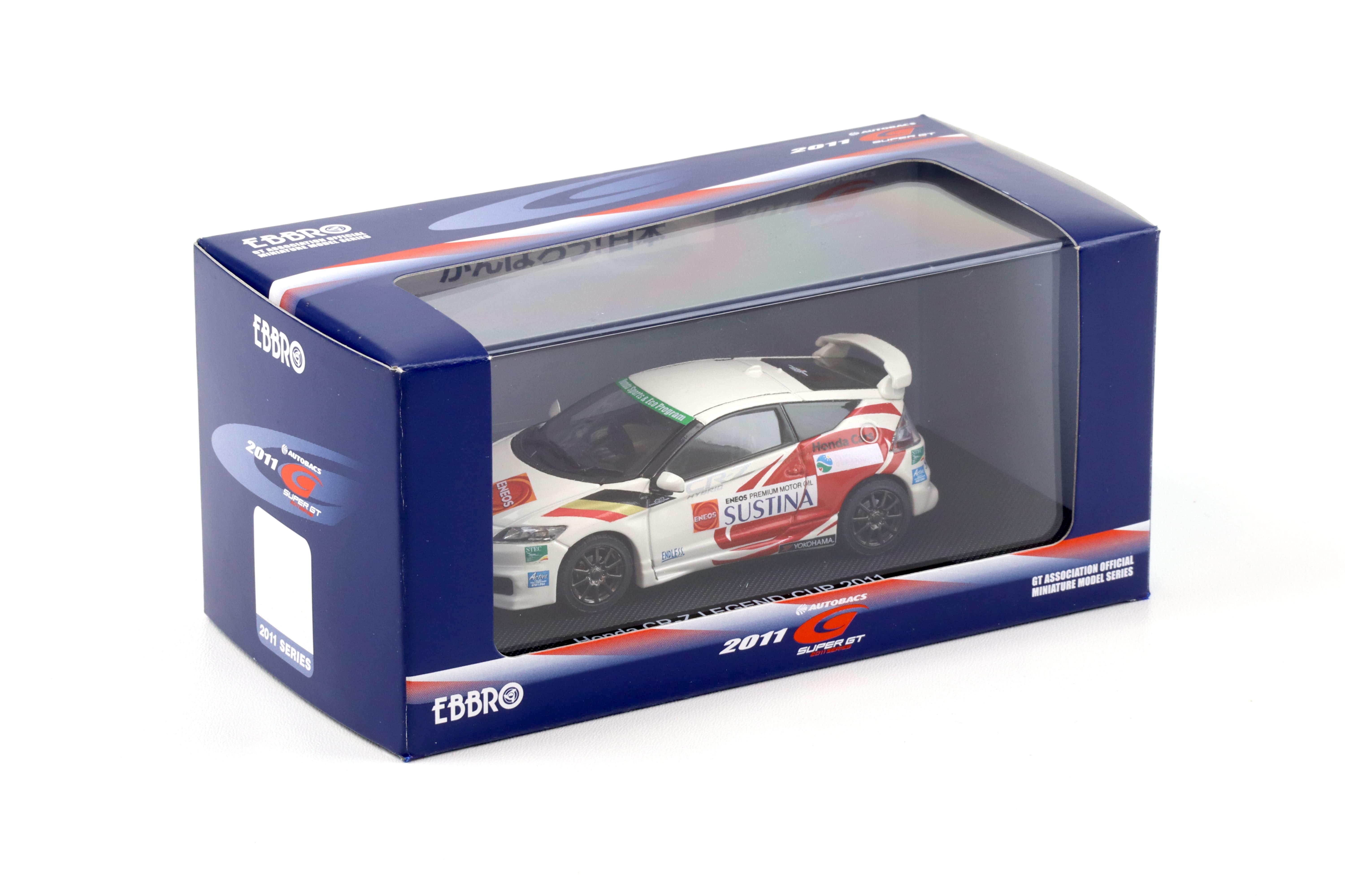 Ebbro 1:43 Honda Cr-Z Legend Cup 2011 青 44694 モデル 車
