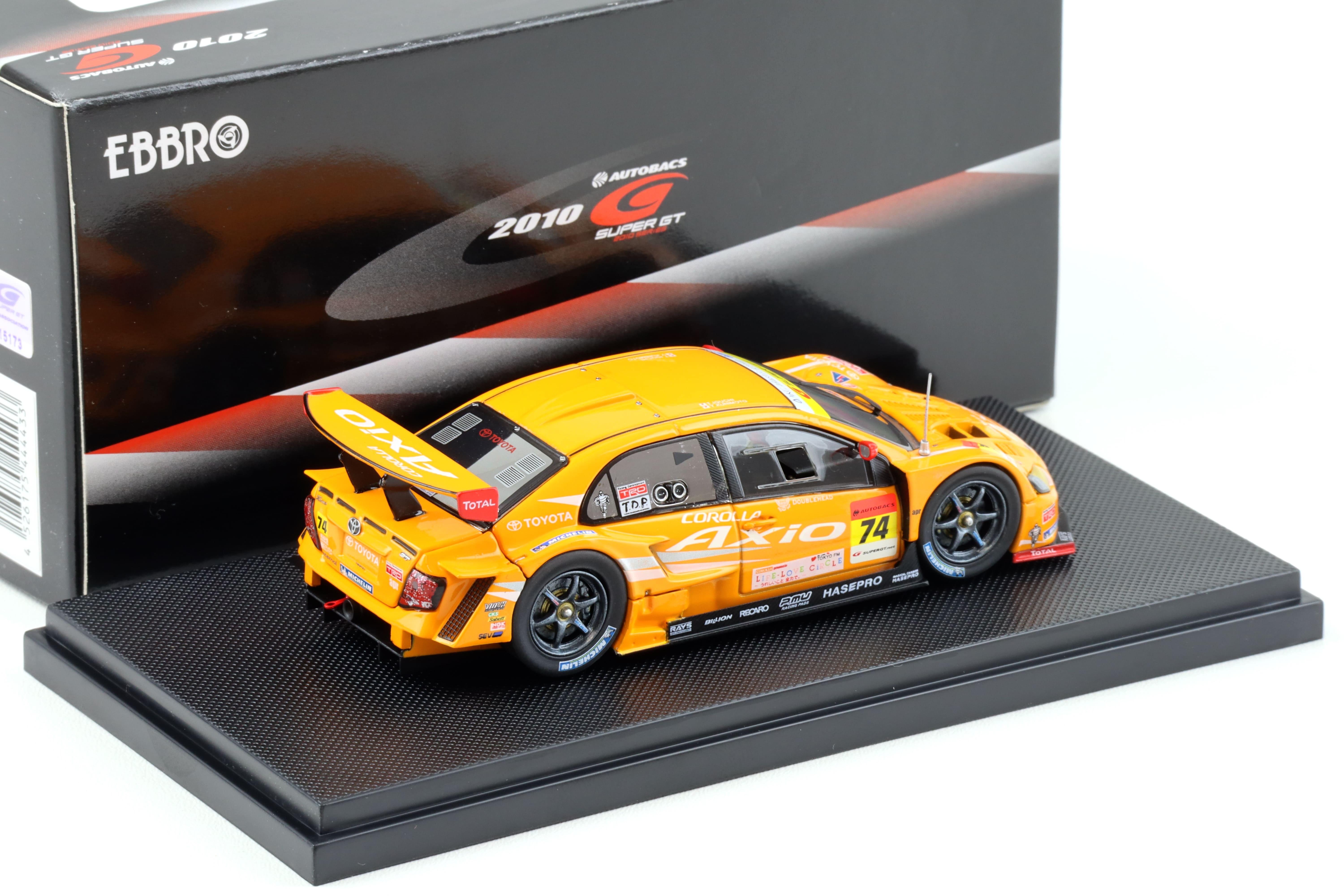 1:43 Ebbro Toyota Corolla Super GT300 Axio Apr GT 2010 #74