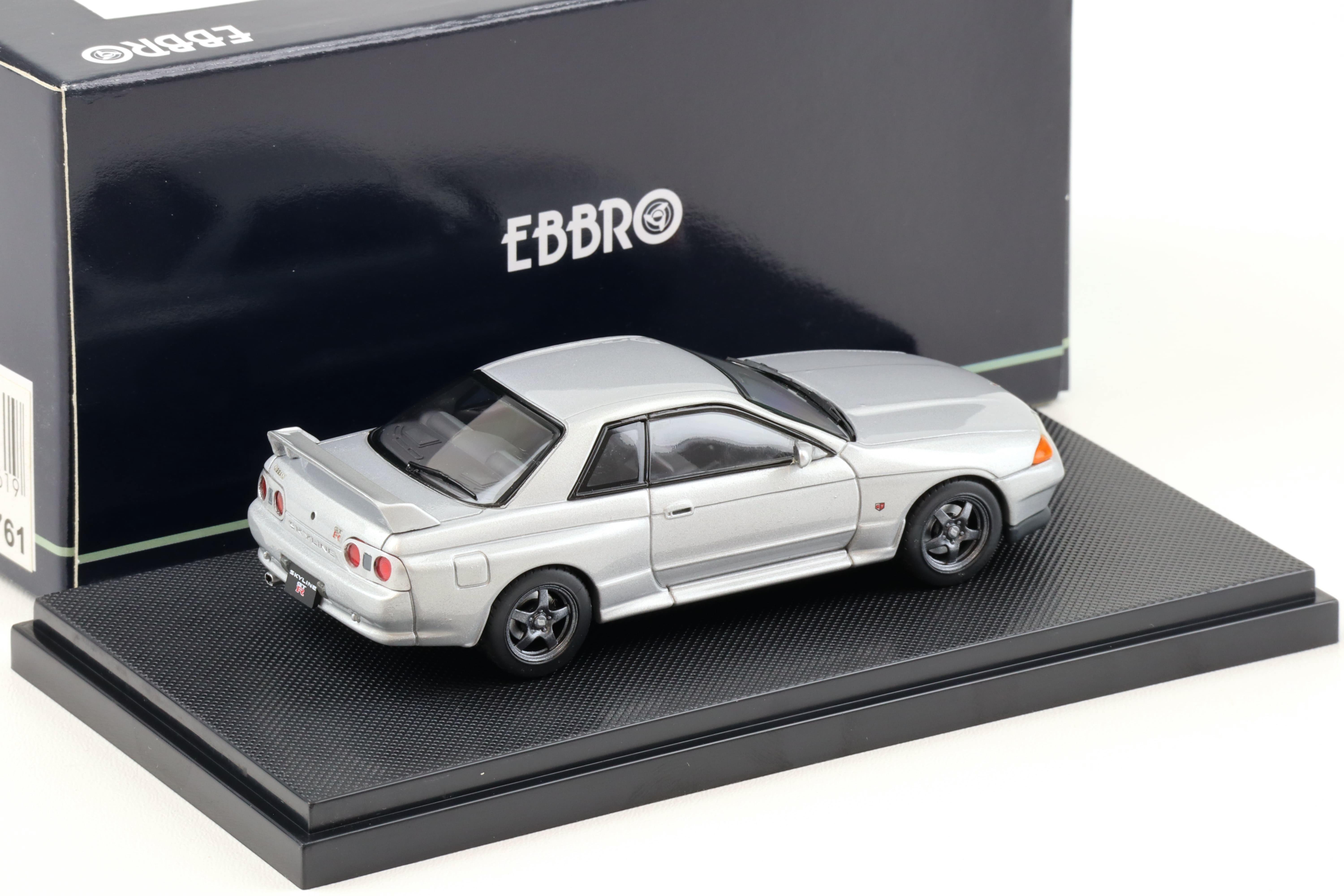 1:43 Ebbro Nissan Skyline GT-R R32 Coupe silver 1989 | eBay