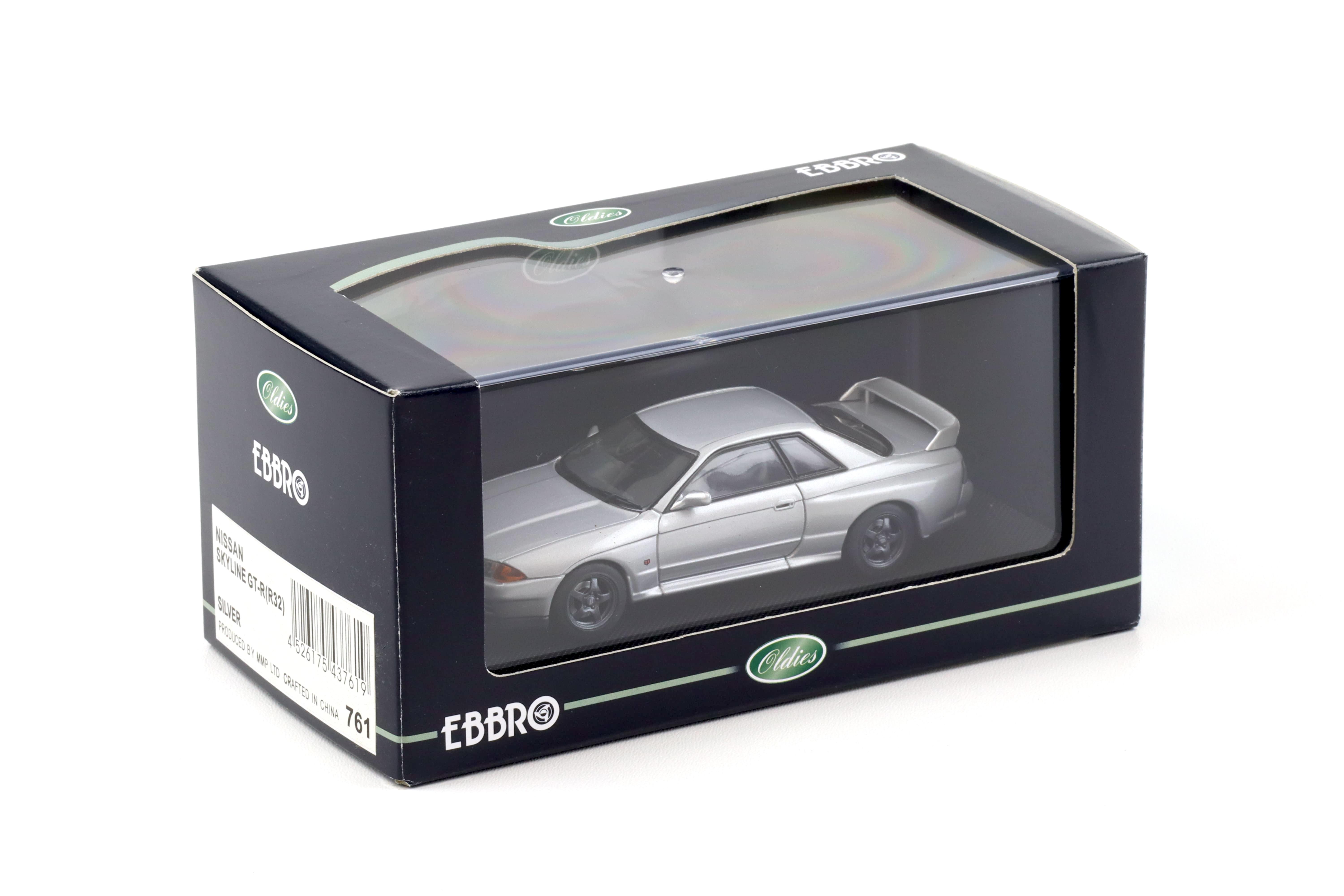 1:43 Ebbro Nissan Skyline GT-R R32 Coupe silver 1989 | eBay