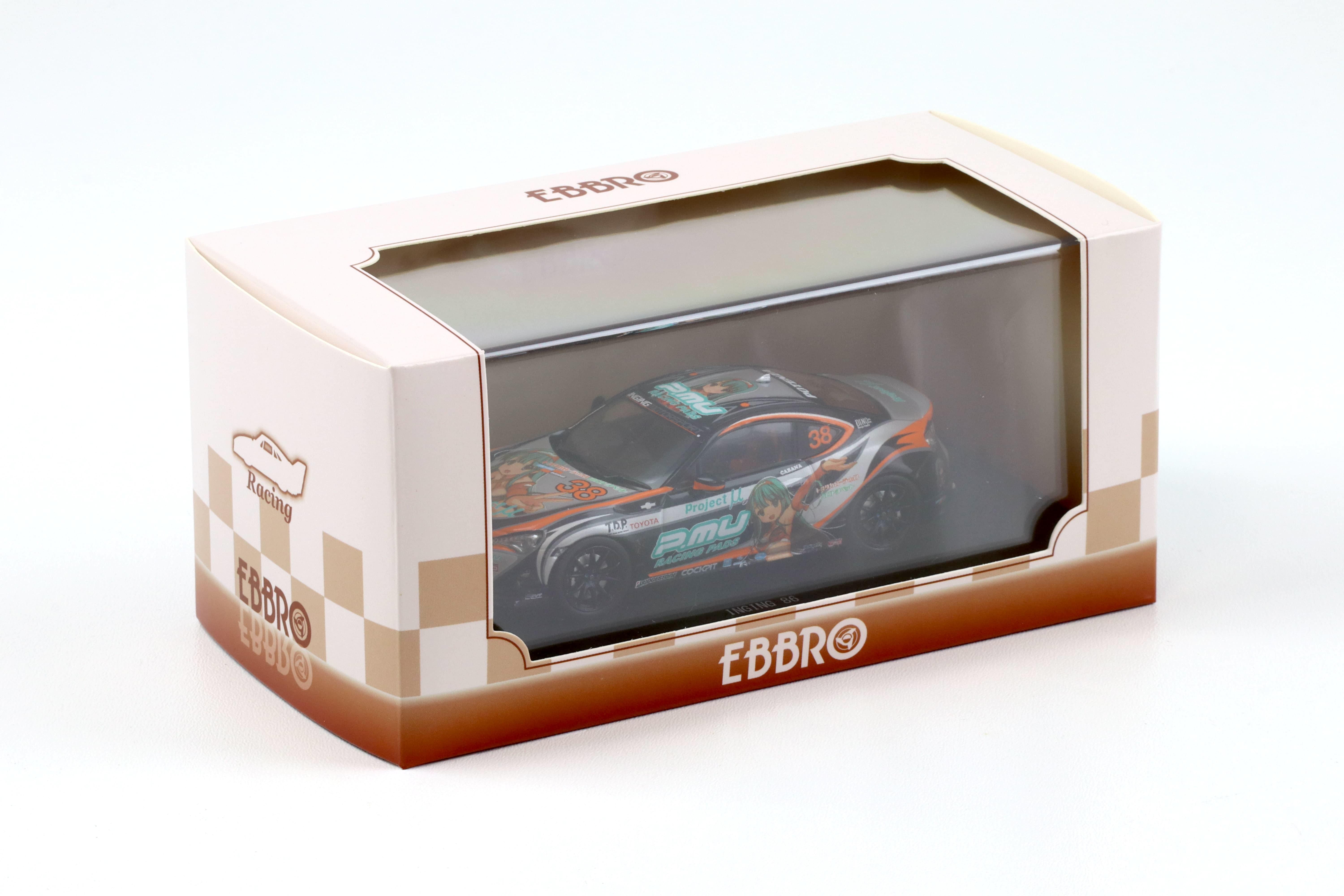 1:43 Ebbro Toyota 86 INGING 86 P.MU Racing Pads #38 | eBay