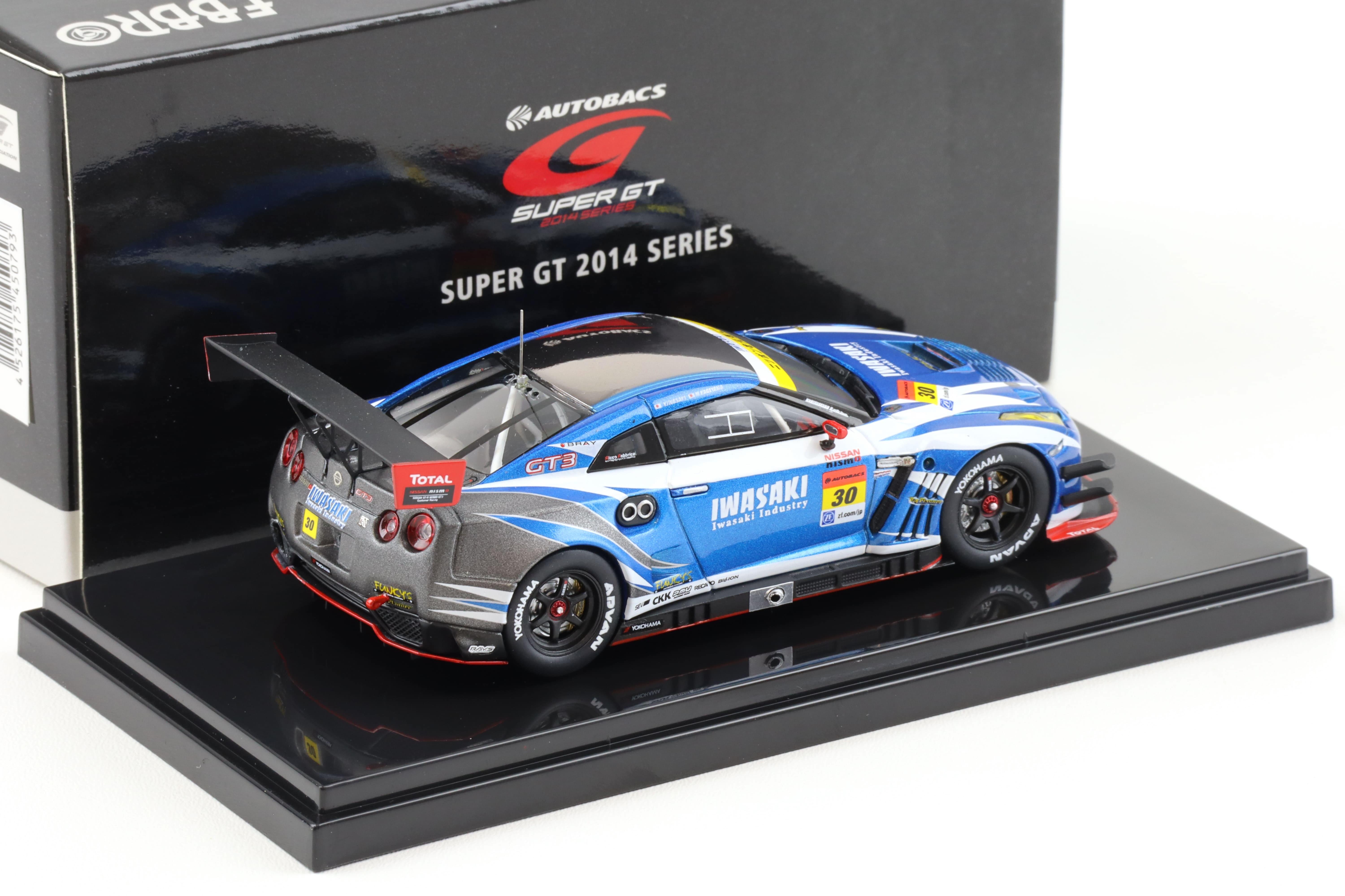 1:43 Ebbro Nissan GT-R R35 Super GT300 IWASAKI apr GT-R 2014