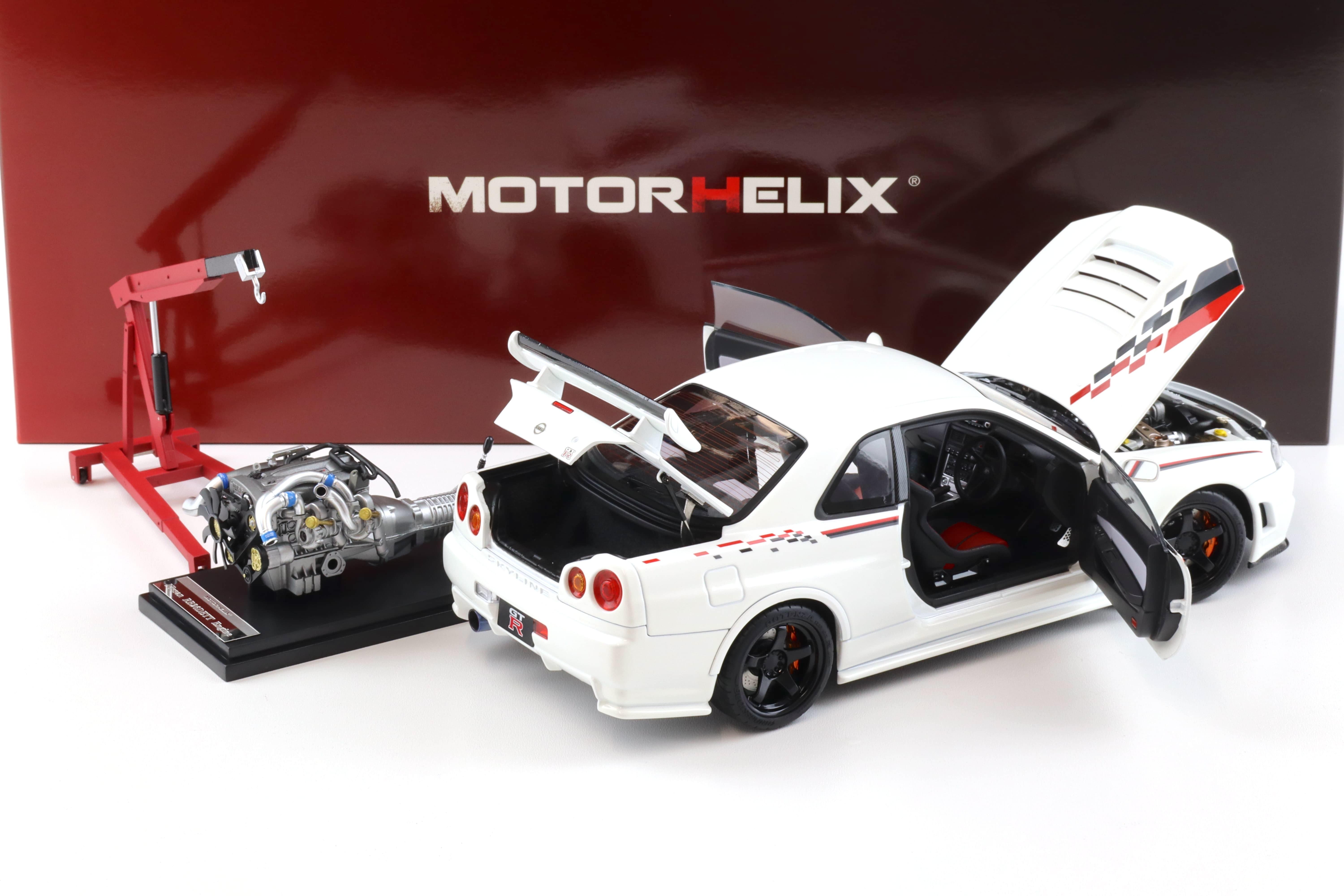 1/18 Motorhelix Nissan Skyline GT-R GTR R34 Nismo Customized