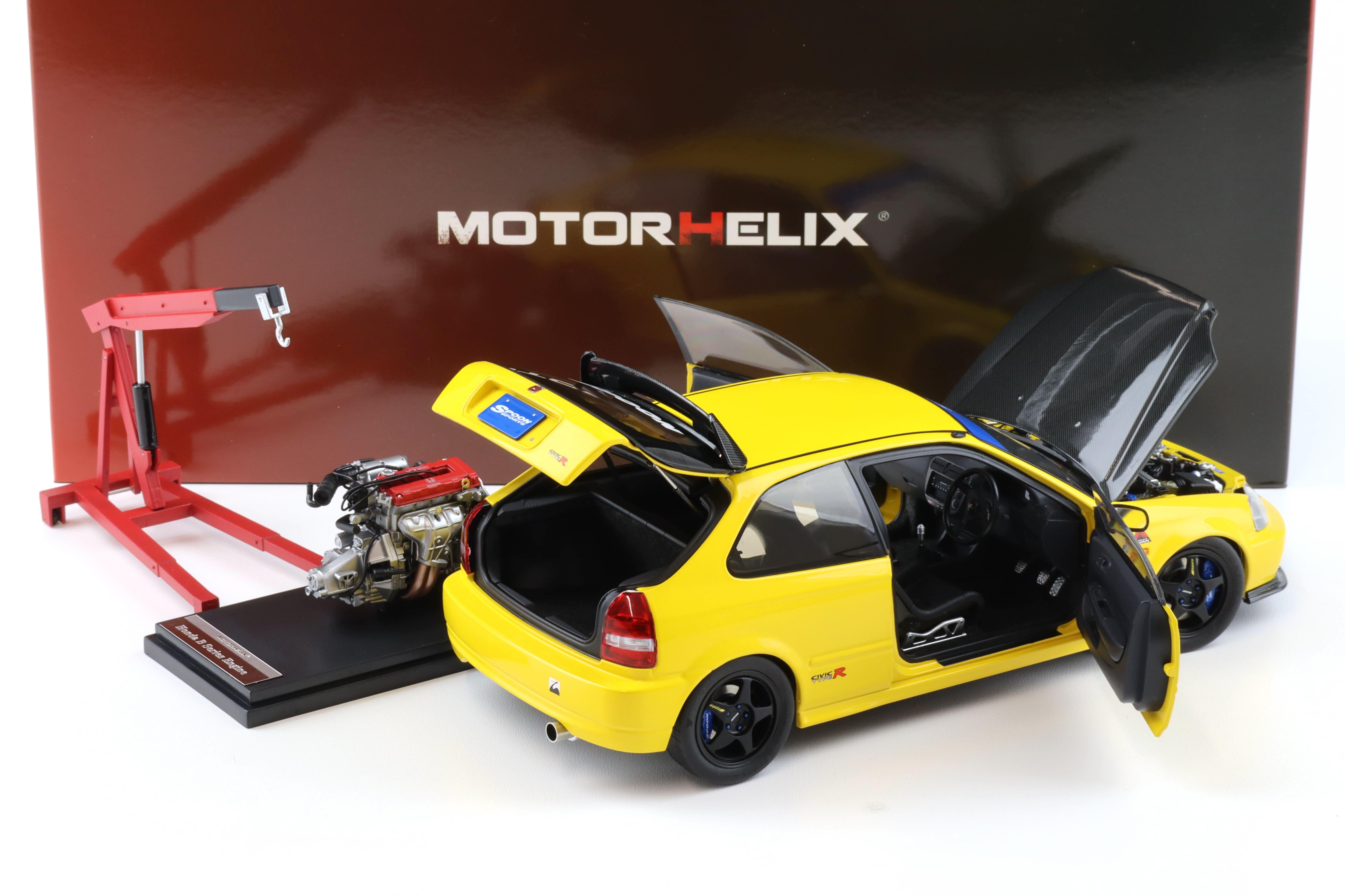1/64 Motorhelix Honda Civic Type-R EK9 Spoon (Championship