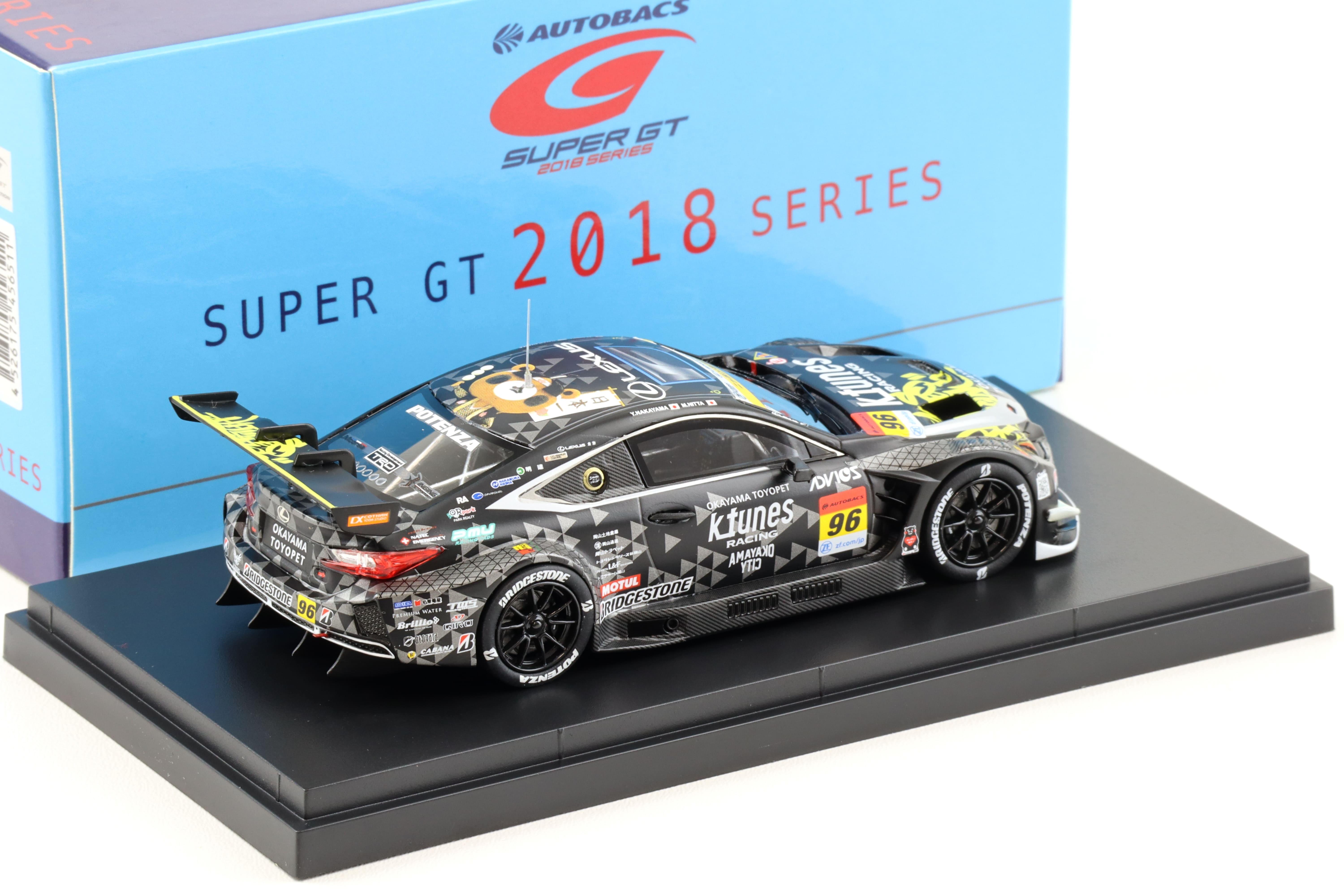 1:43 Ebbro Lexus RC F GT3 Super GT300 #96 K-Tunes RC F 2018