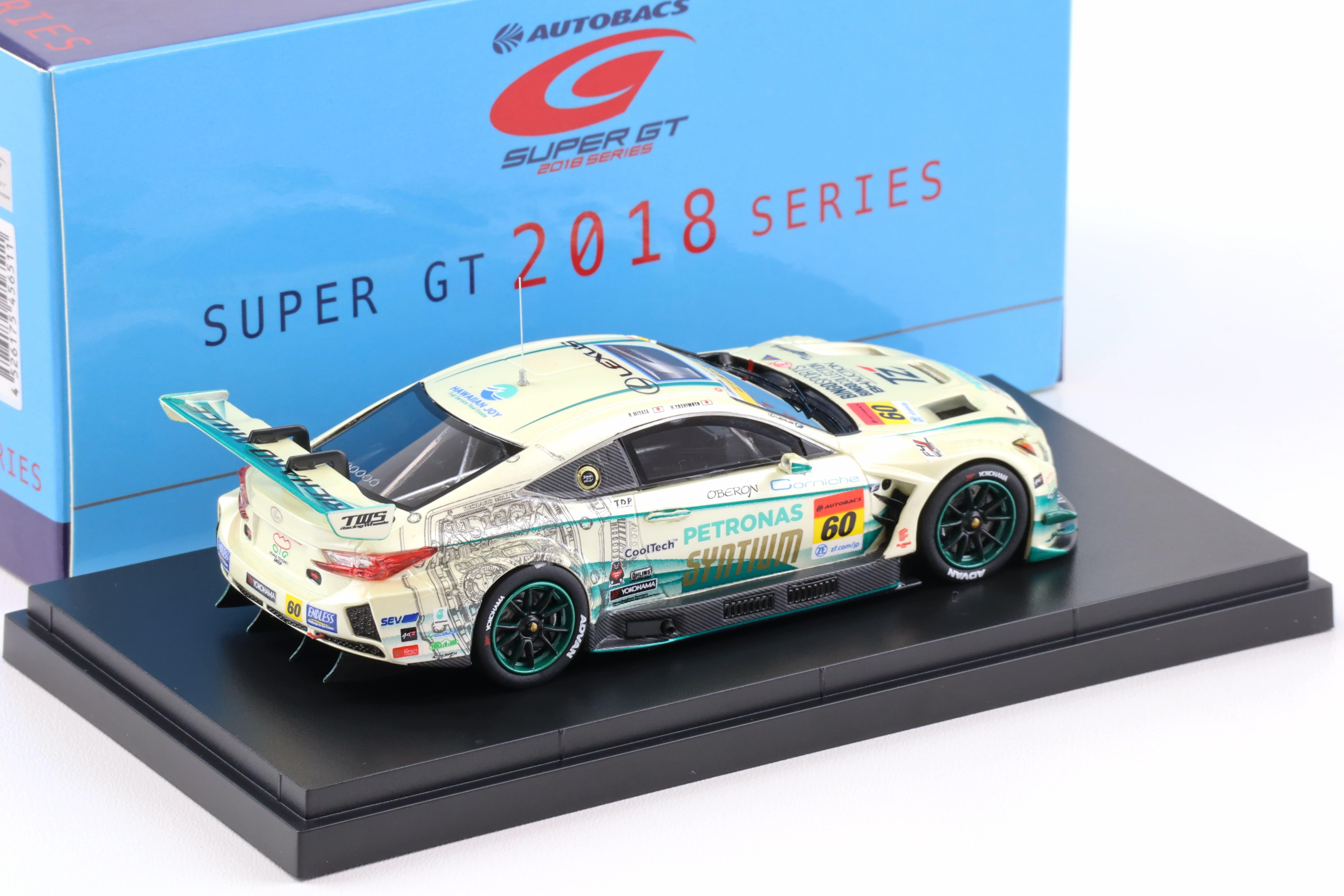 ミニカー EBBRO SYNTIUM LMcorsa RC F GT3 2017 1:43 Ebbro Lexus RC F GT3 Super GT300 #60 SYNTIUM LMcorsa RC F