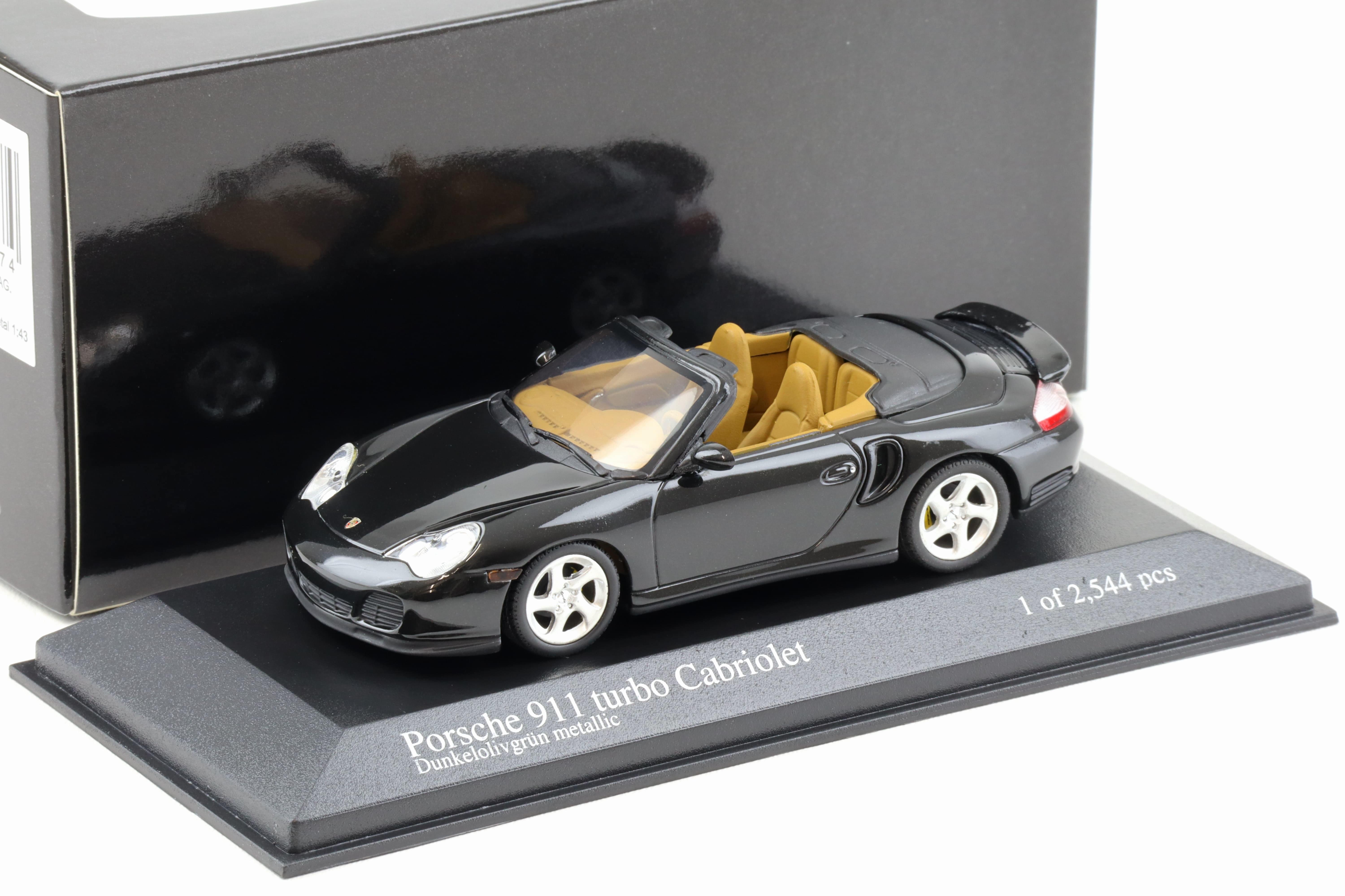 1:43 Minichamps Porsche 911 996 Turbo Cabriolet Green Metallic | eBay