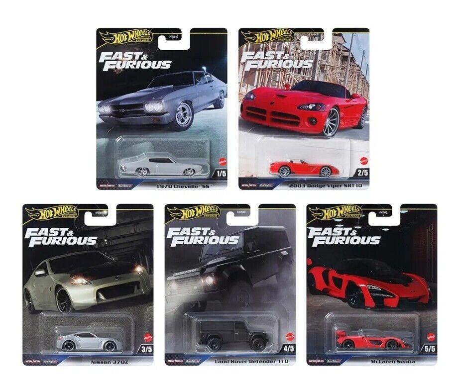 1:64 Hot Wheels Premium 2024 Fast & Furious Set 5 Pcs. HNW46