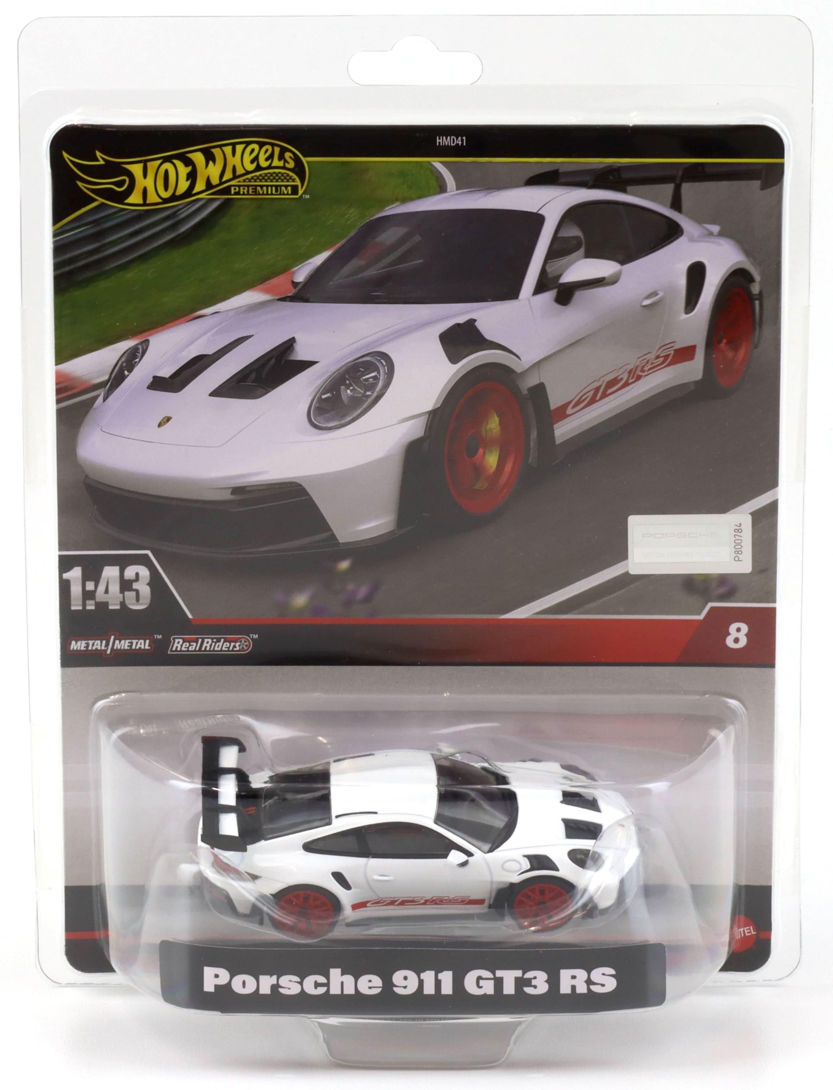 1:43 Hot Wheels Premium 2024 Real Riders Porsche 911 992 GT3 Rs