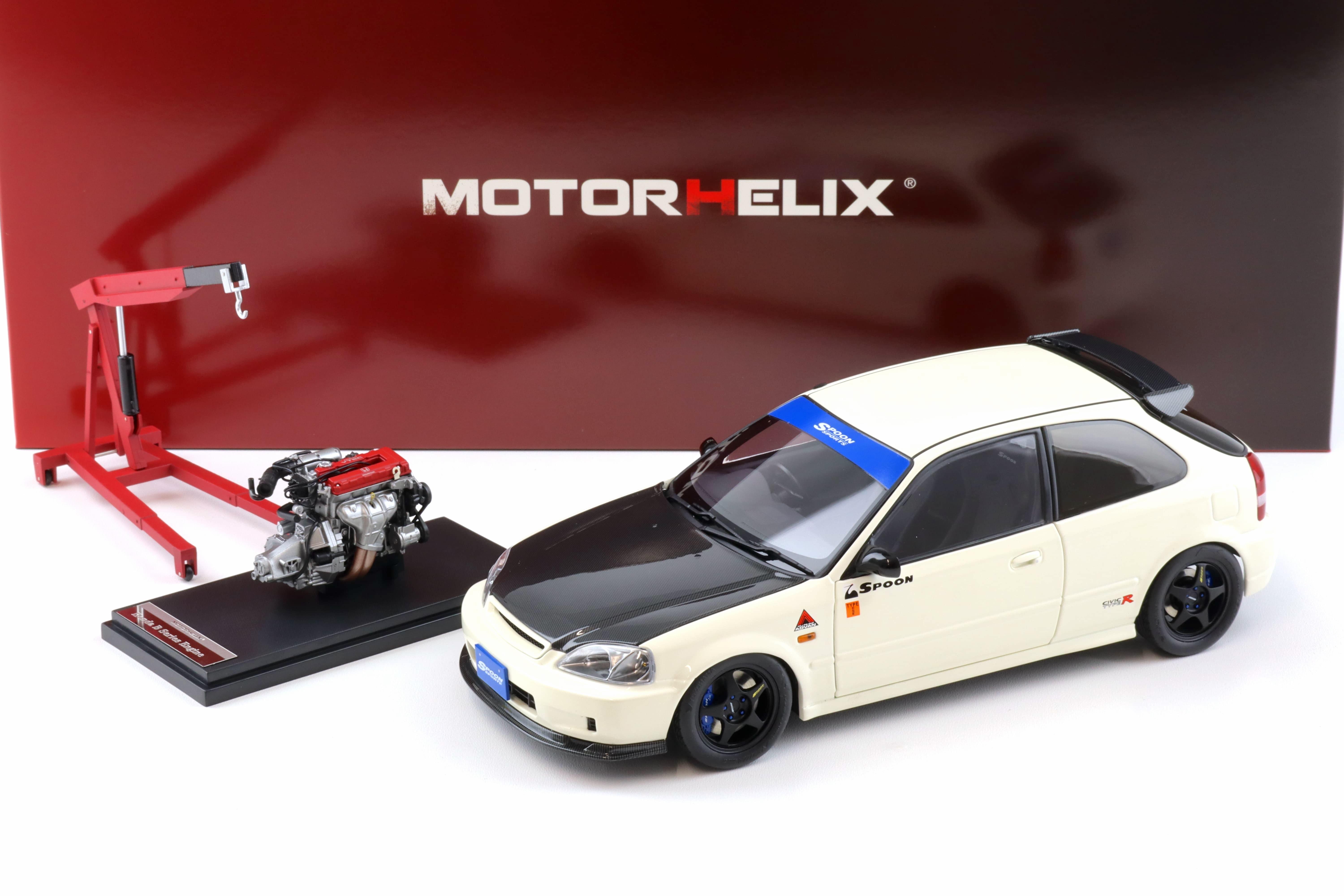 1:18 Motorhelix Honda Civic Type R (EK9) SPOON Championship