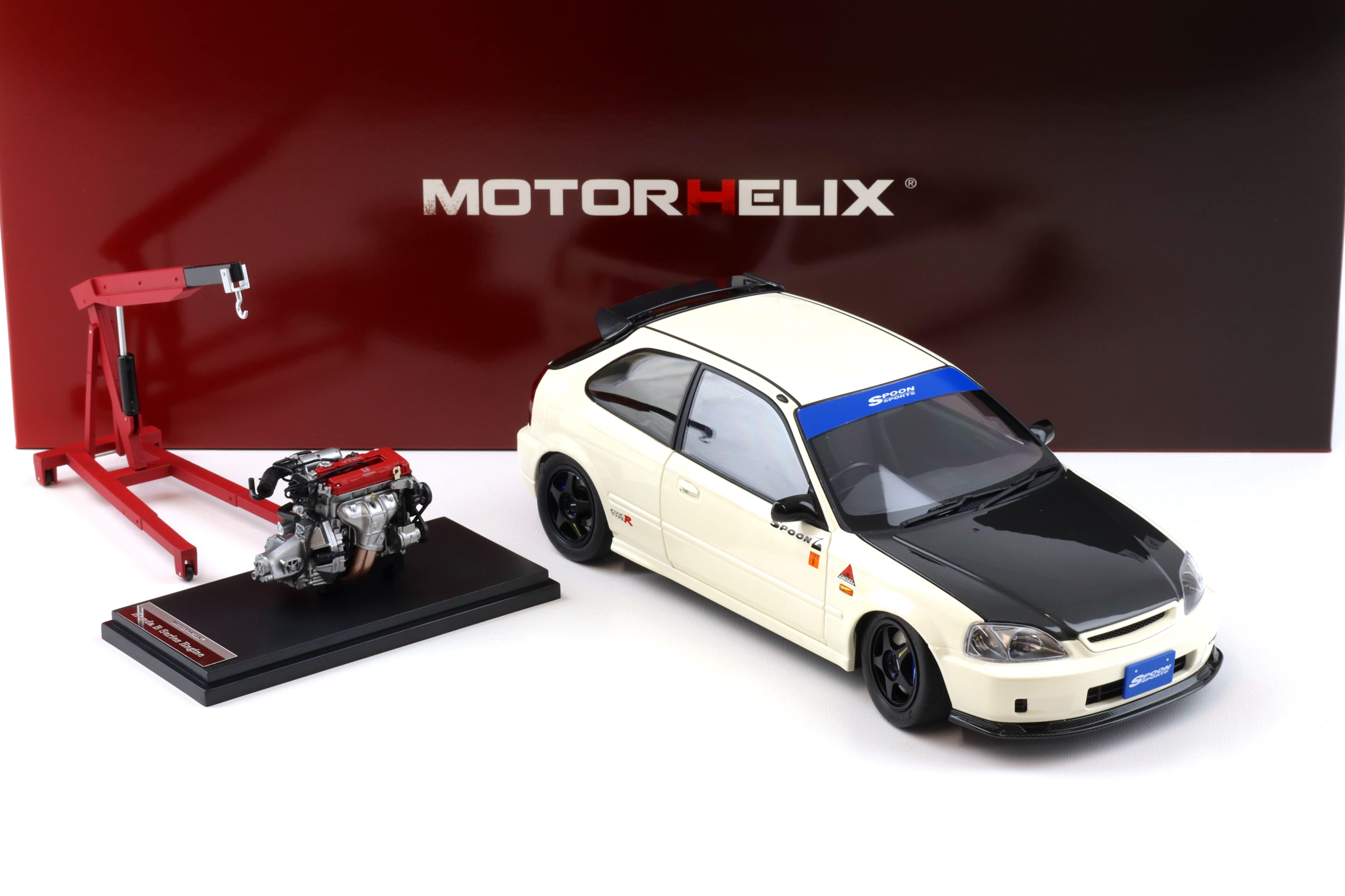 [美品]1/18 Honda CIVIC (EK9) Type R White One Model 1:18 Honda Civic Type-R EK9 Early Version in White