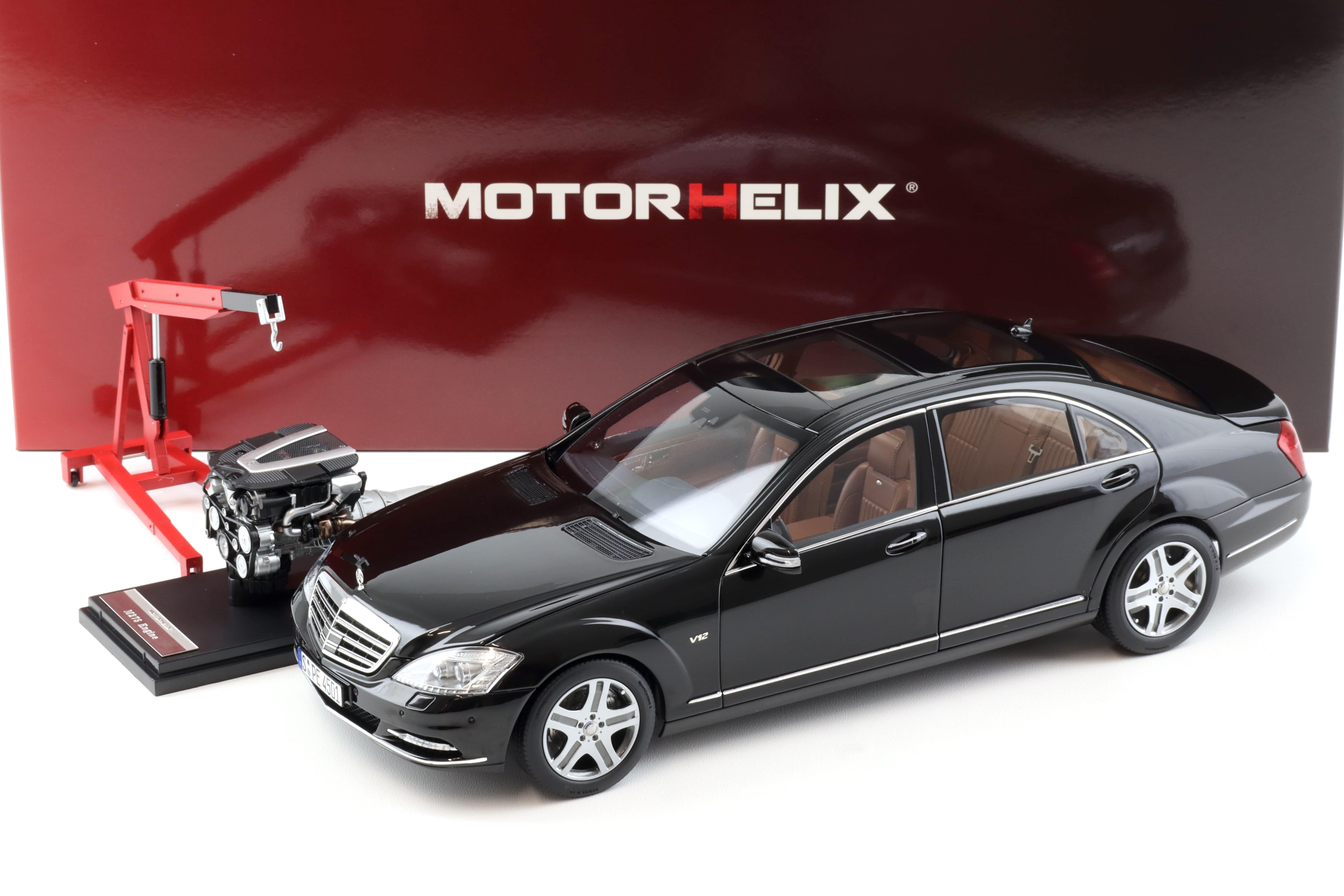 1:18 MOTORHELIX Mercedes S-CLASS S600L W221 Limousine Obsidian