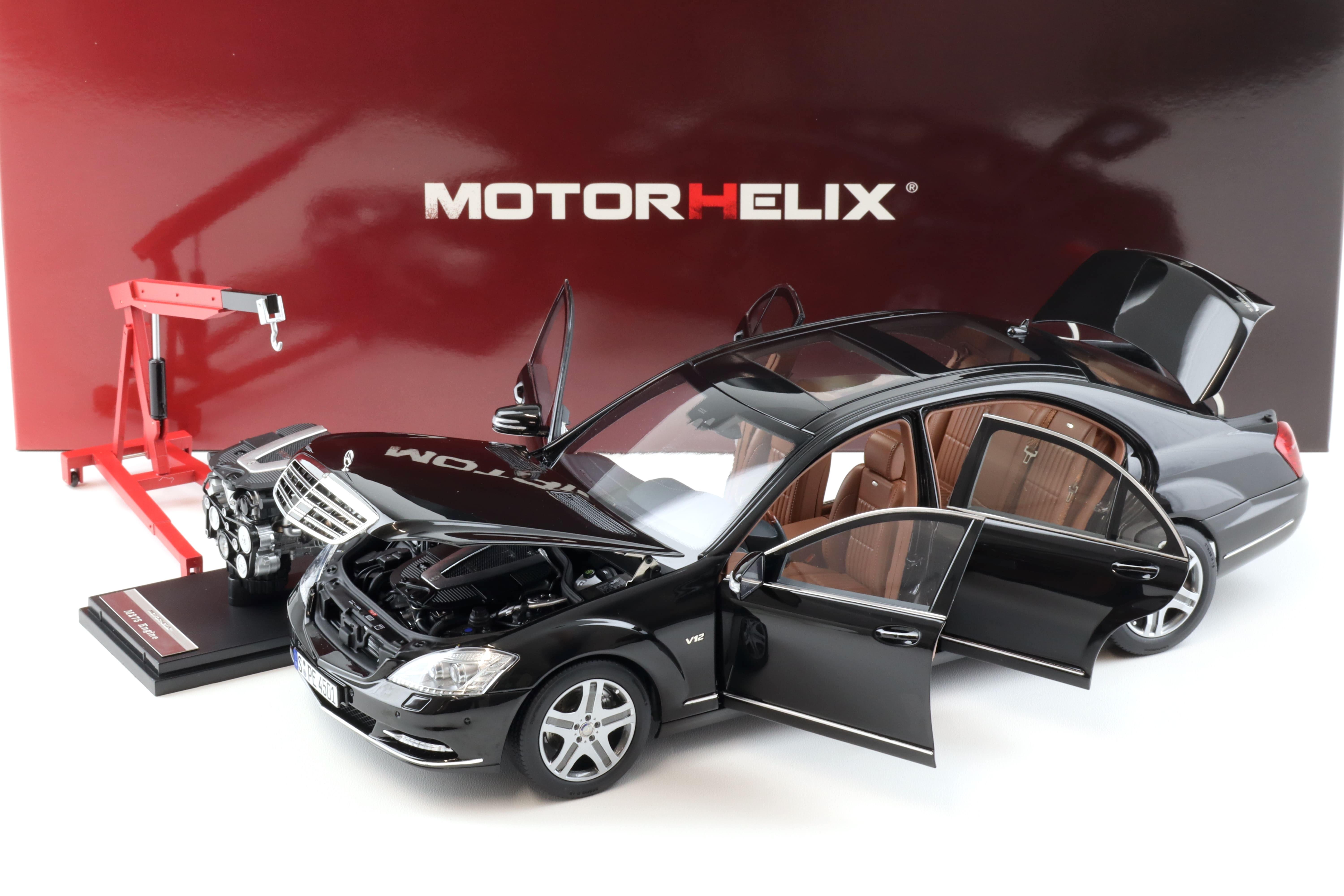 1:18 MOTORHELIX Mercedes S-CLASS S600L W221 Limousine Obsidian