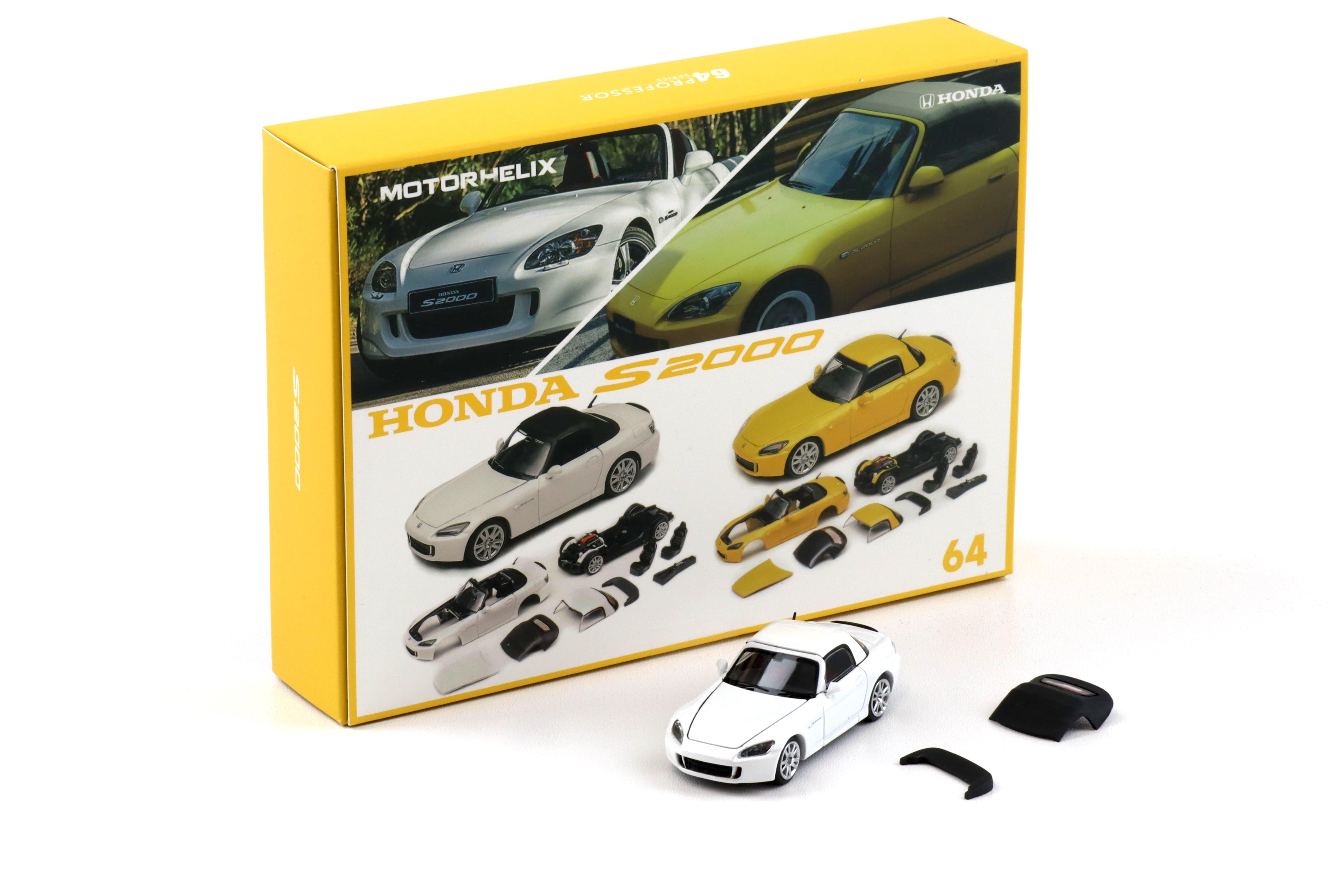 MotorHelix 1:64 Honda S2000 (AP2) in Grand Prix White