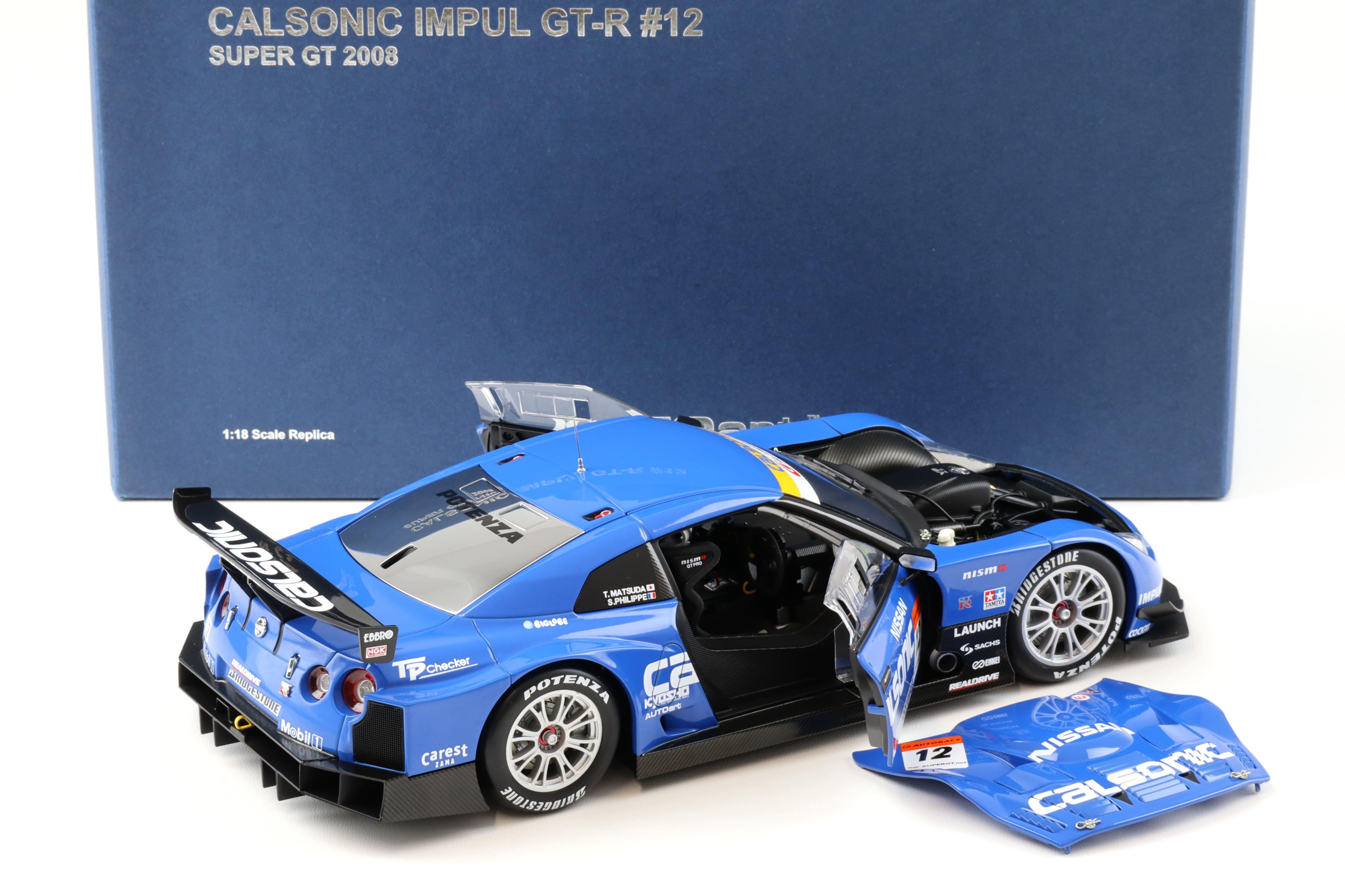 1:18 AUTOart Nissan GT-R Calsonic Impul GT-R #12 Super GT