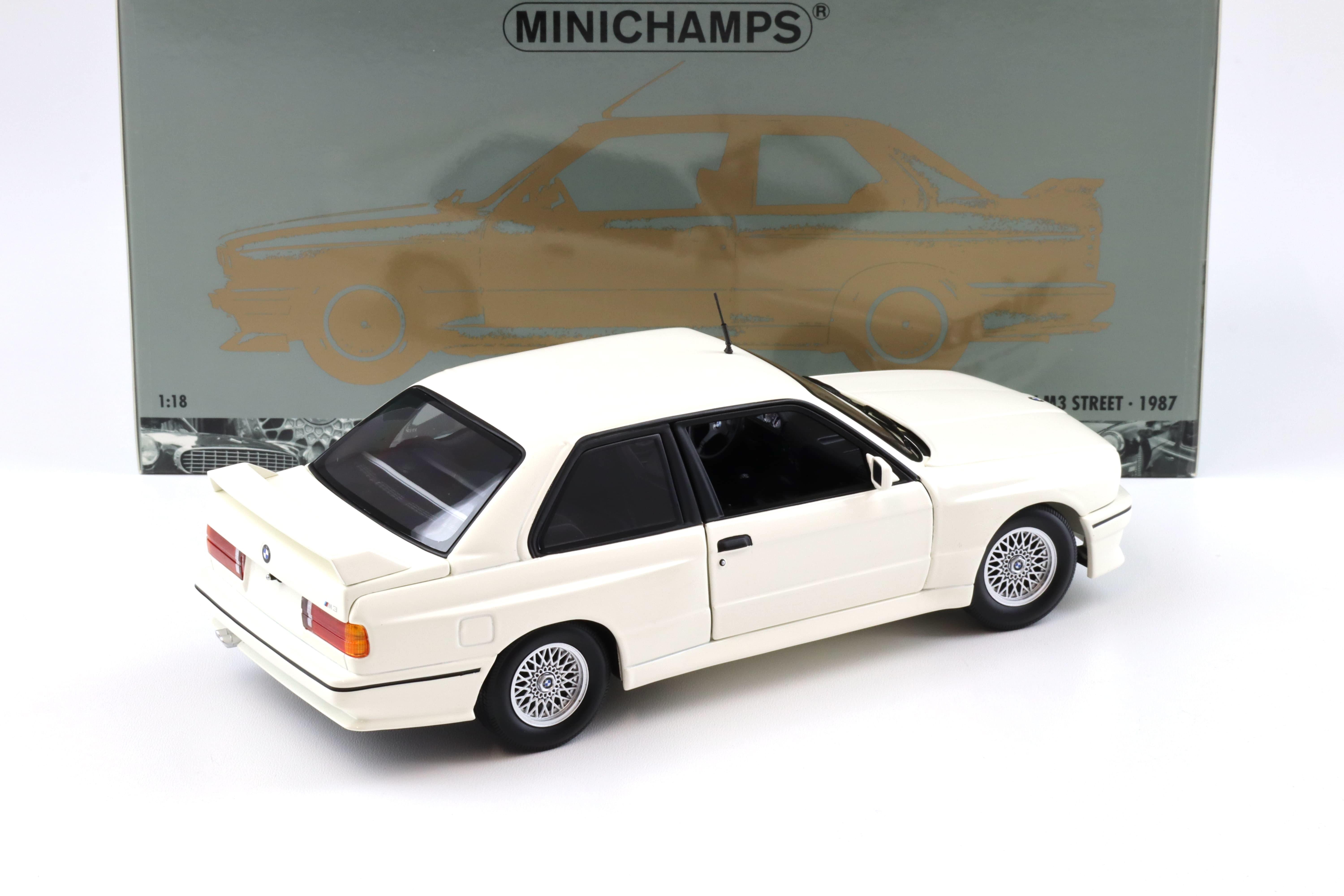 1:18 Minichamps BMW M3 E30 Street Coupe 1987 White | eBay