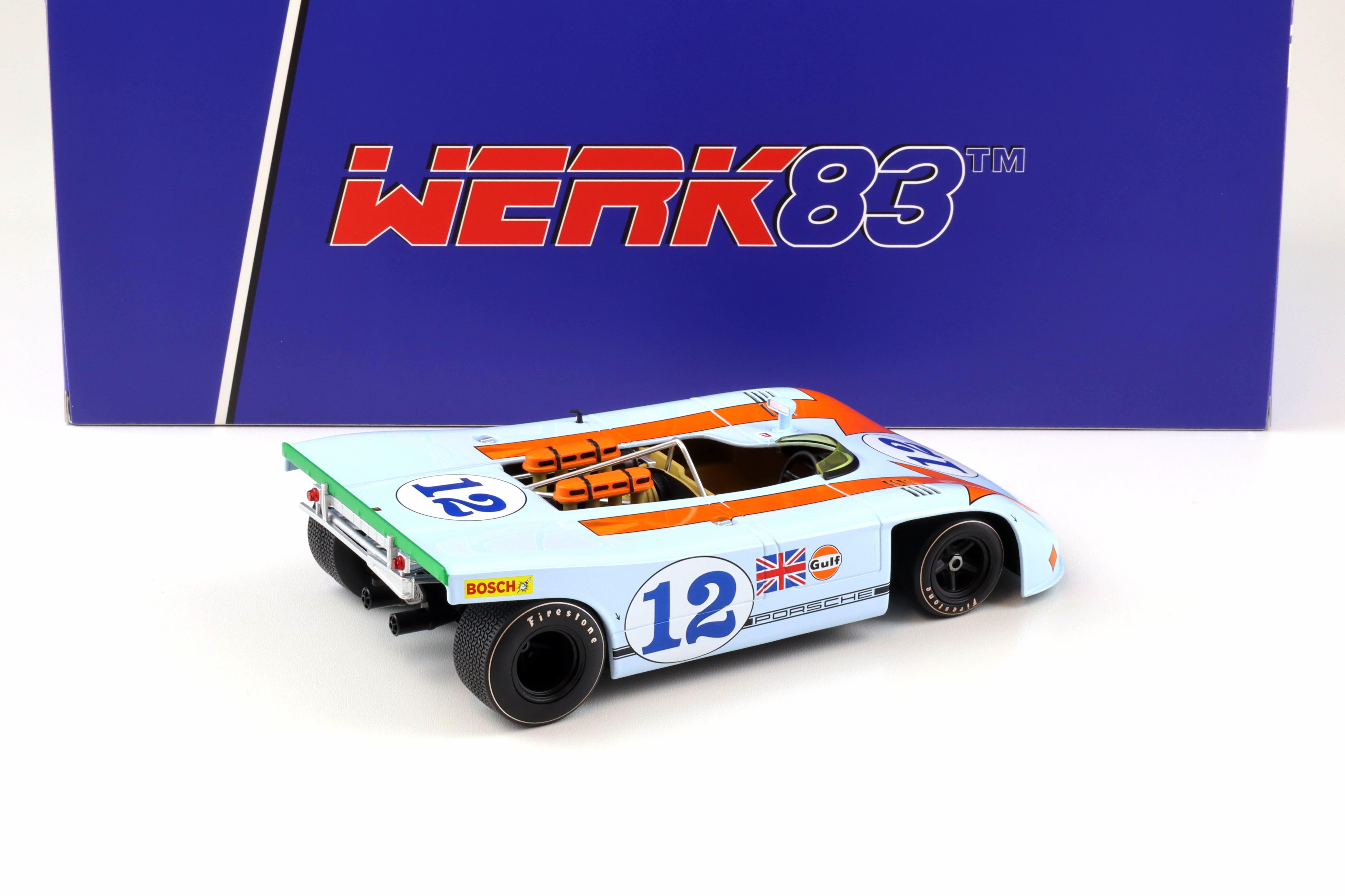 送料無料 日本 1:18 WERK83 Porsche 908/03 Winner Targa Florio 1970 Siffert レーシングカー