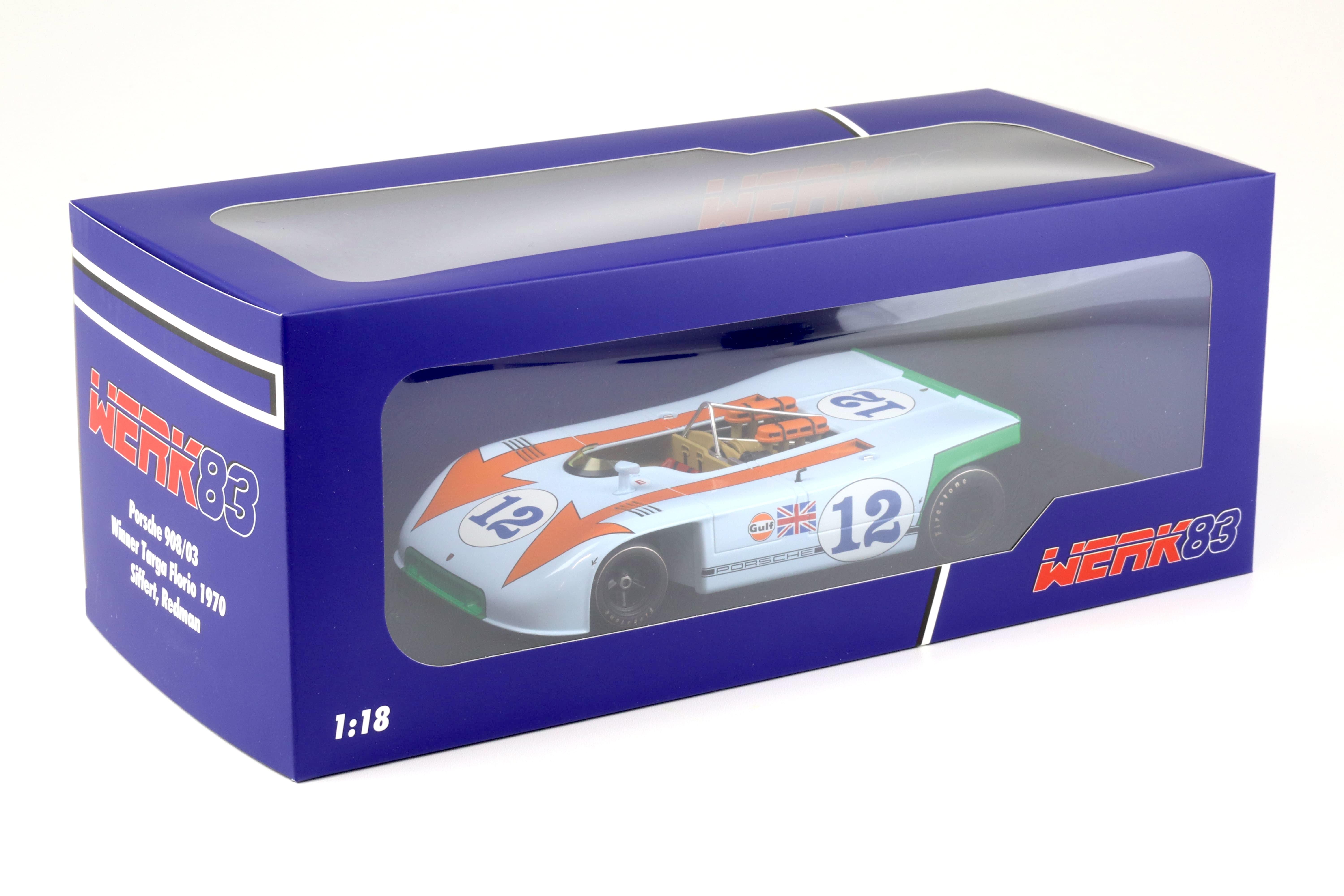 1:18 WERK83 Porsche 908/03 Winner Targa Florio 1970 Siffert