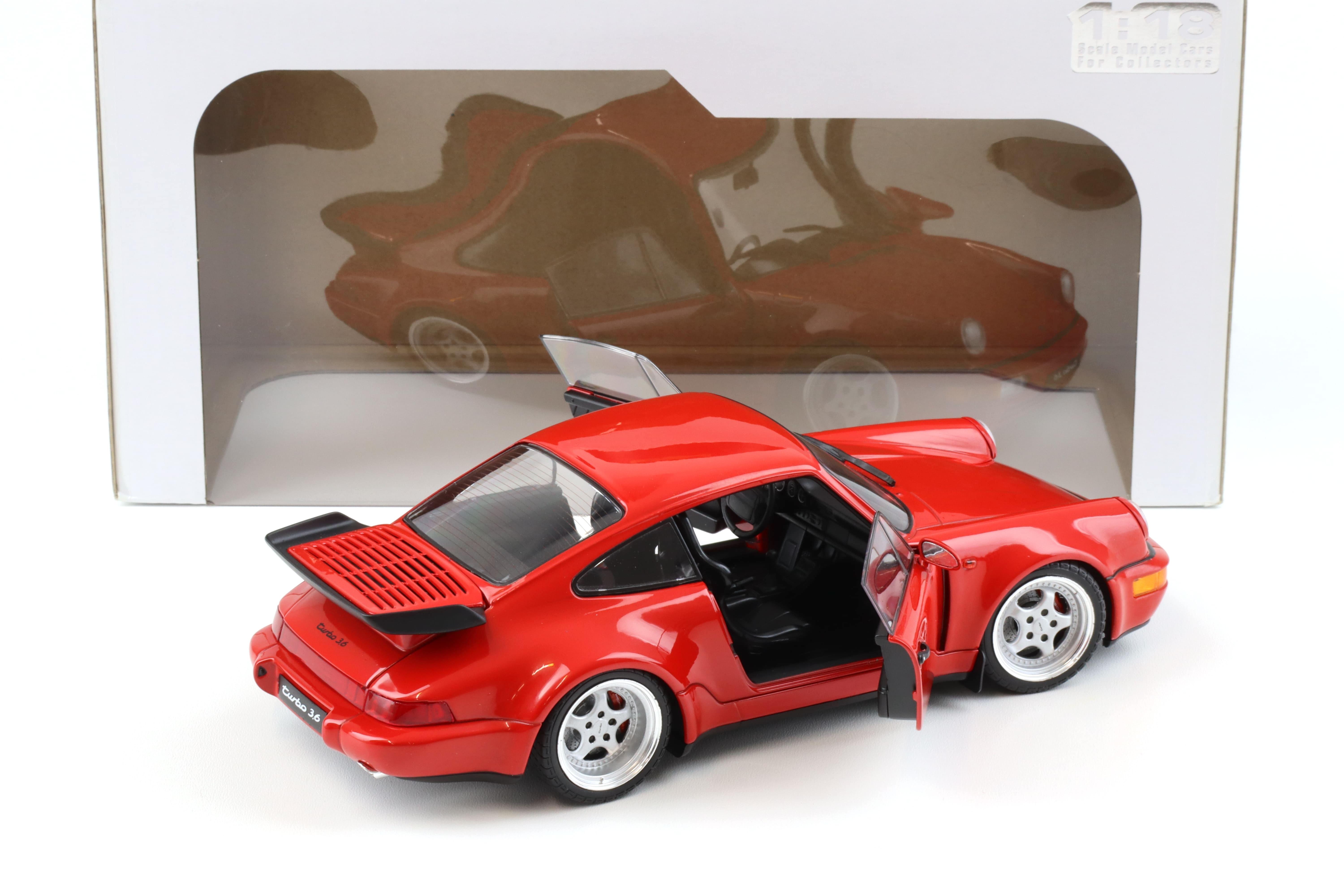 1:18 Solido Porsche 911 964 Turbo 3.6 Coupe 1990 Red | eBay UK