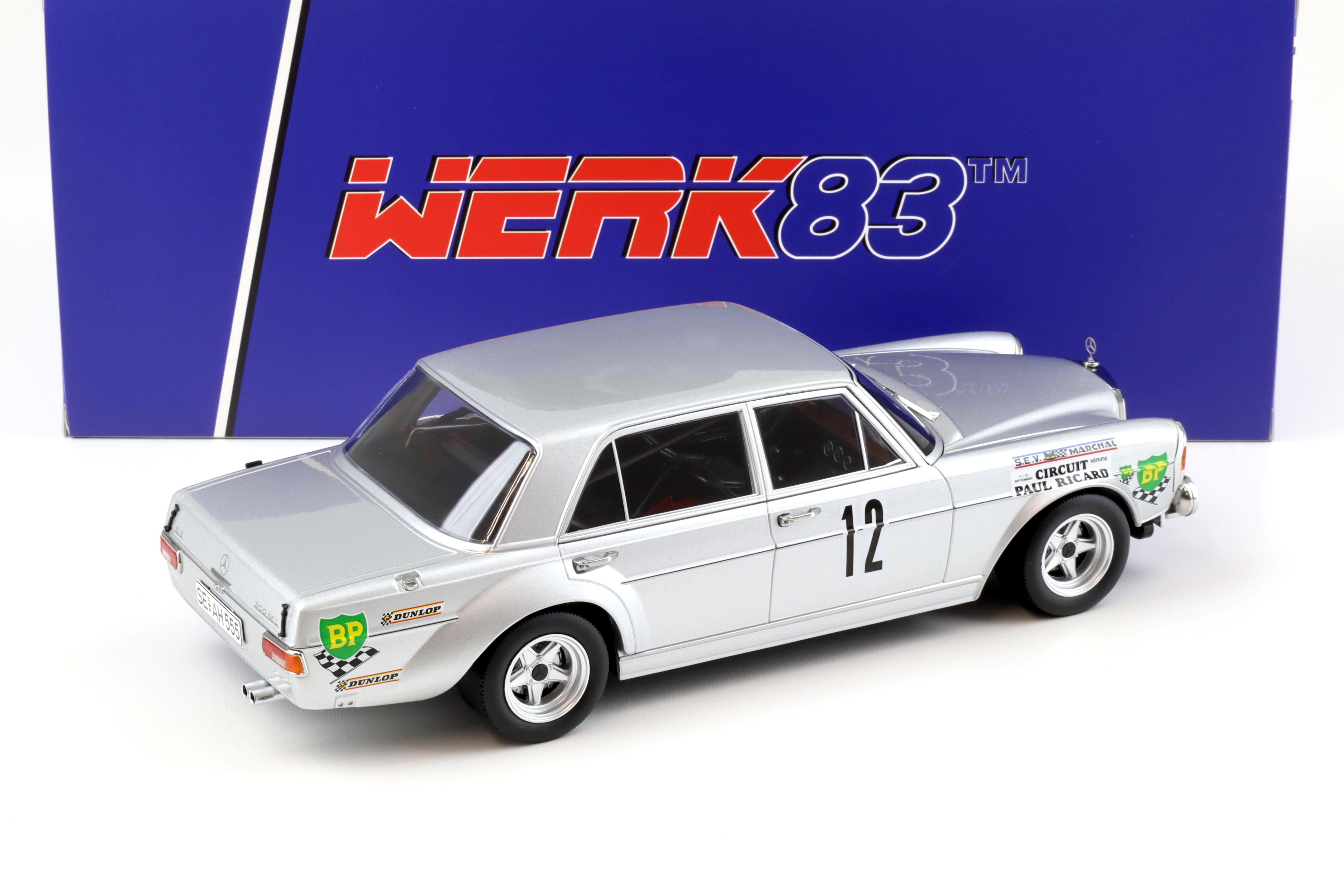Mercedes-Benz AMG 300 SEL 6.8 12Hrs du Paul Ricard 1971 Werk83 1:18 – Project R