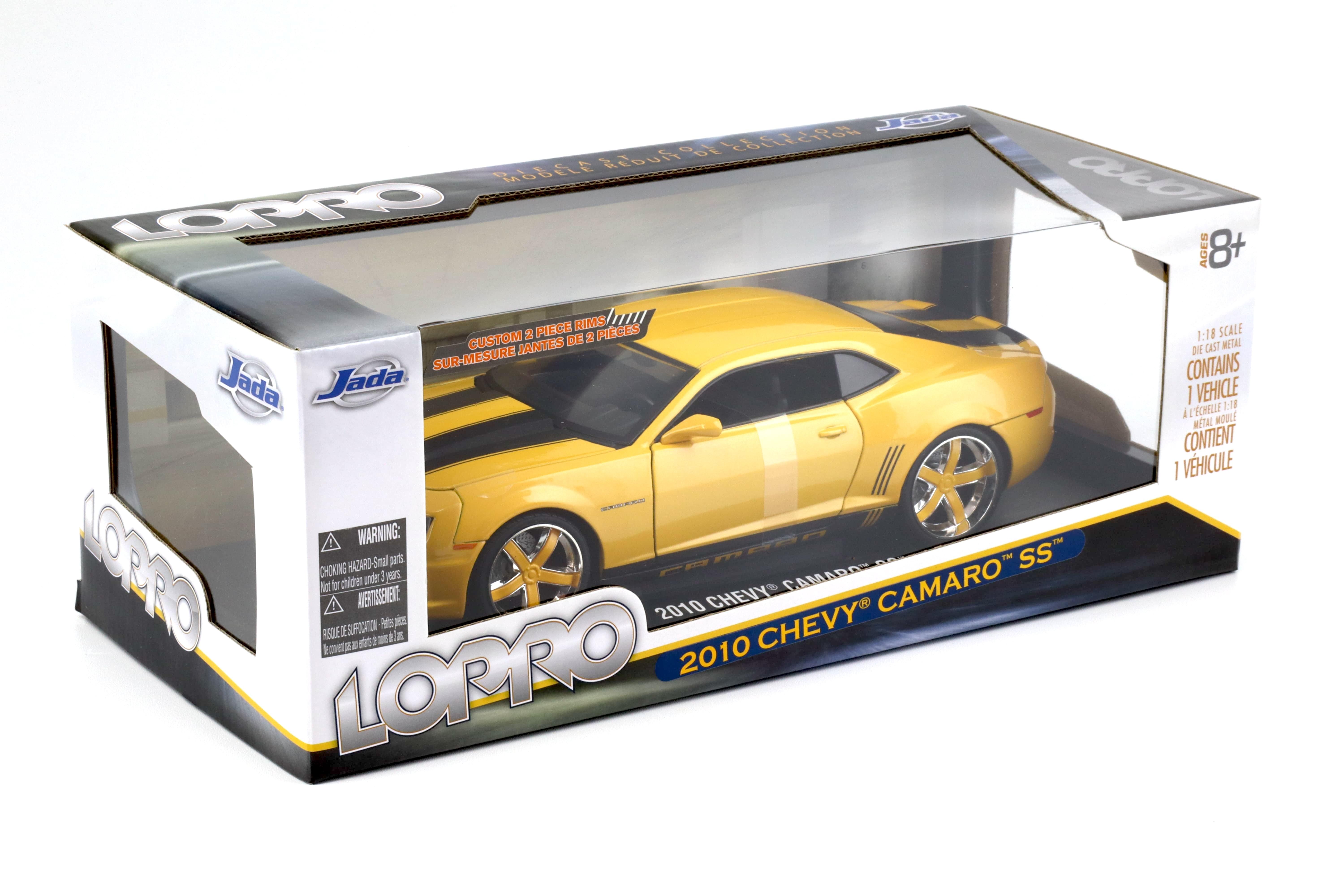 1:18 JADA Toys 2010 Chevrolet Camaro SS Coupe LOPRO metallic
