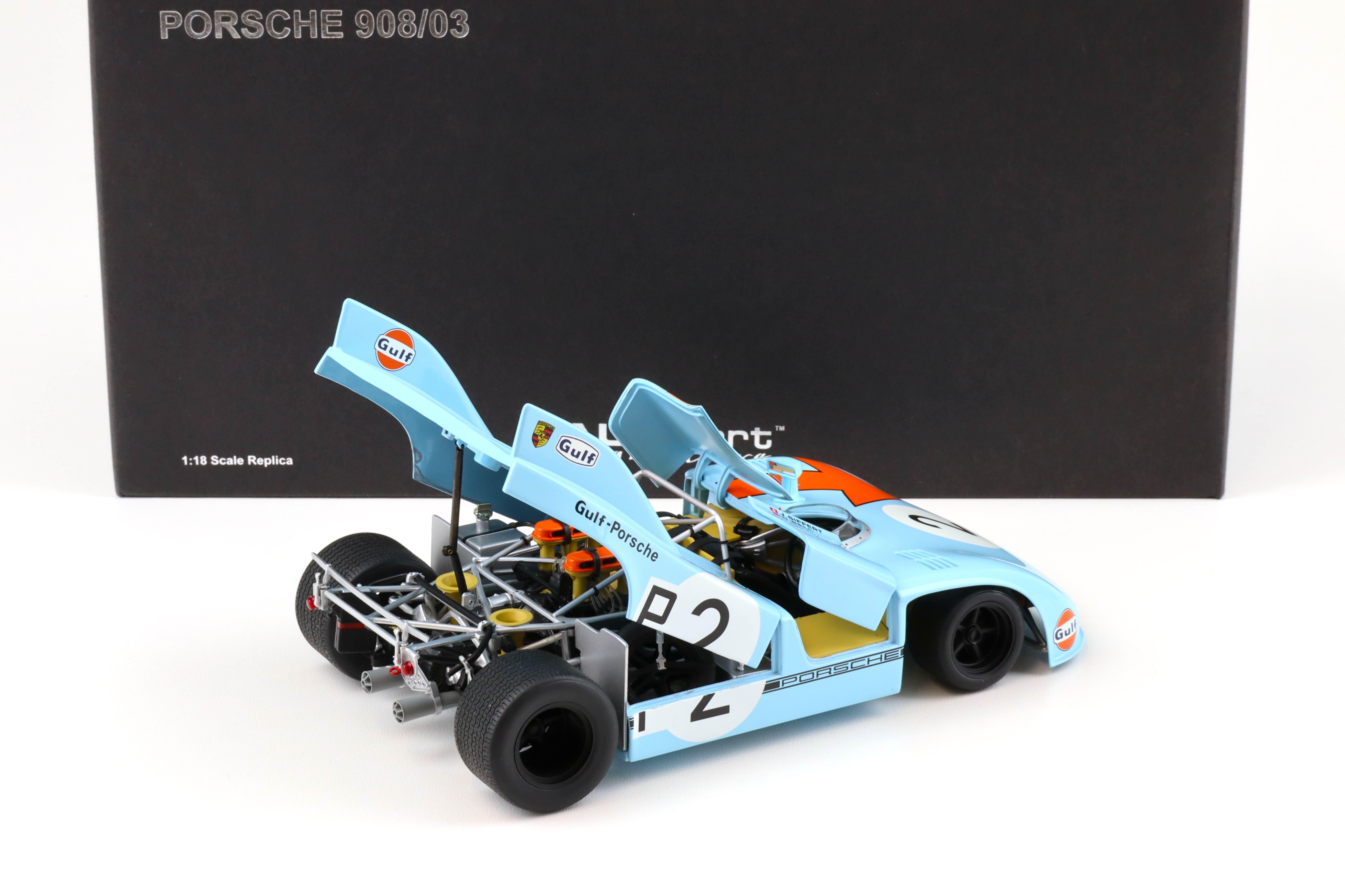 1:18 AUTOart Porsche 908/03 Nürburgring 1971 Bell/Siffert #2 Gulf