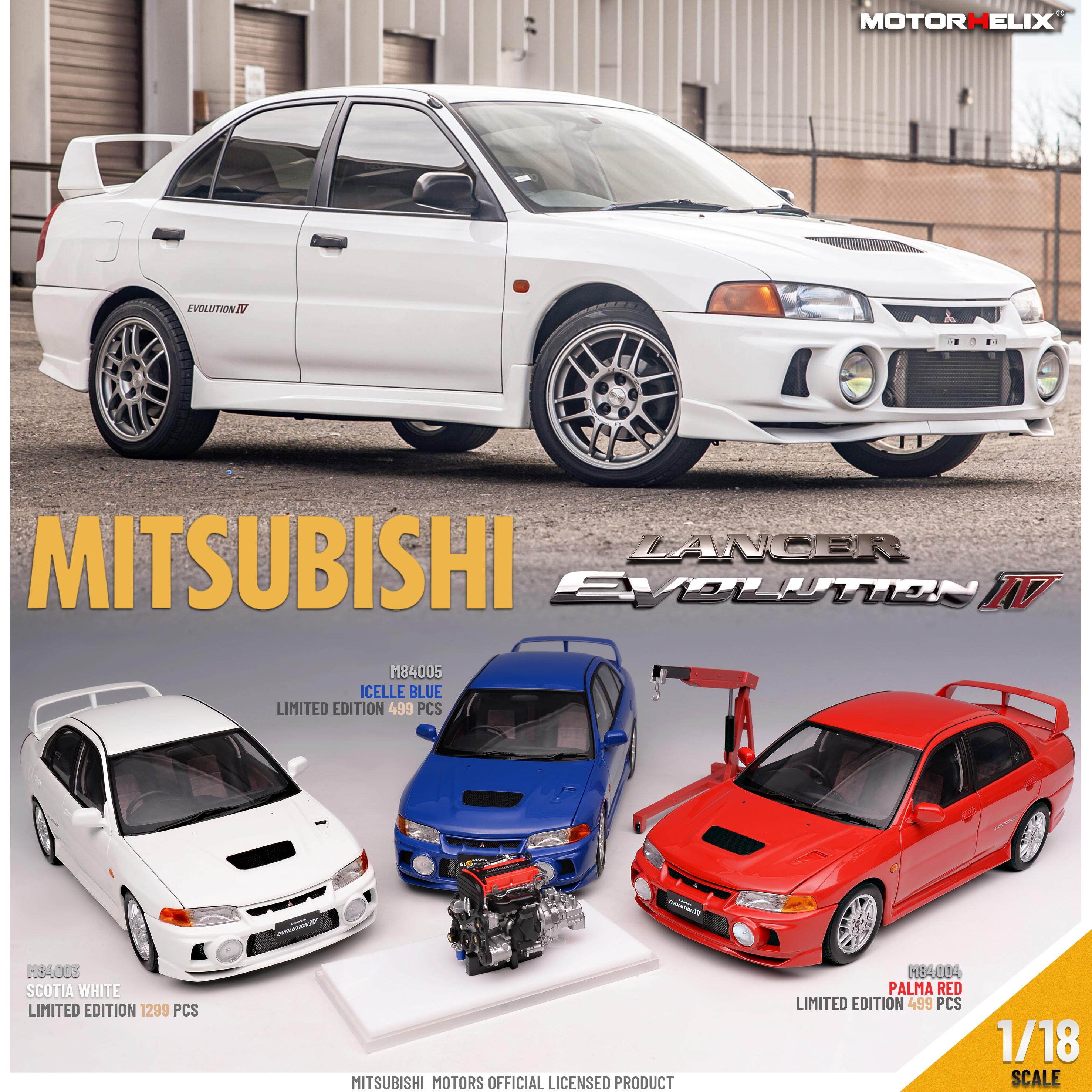 1:18 Mitsubishi Lancer Evolution IVミニカー PREORDER* Ignition Model 1:18 Mitsubishi LANCER EVOLUTION Ⅳ