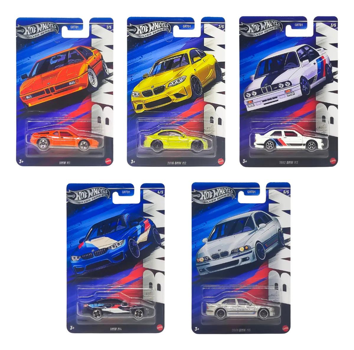 1:64 Hot Wheels 2025 Silver Series BMW M Set 5 Pcs. GRT01