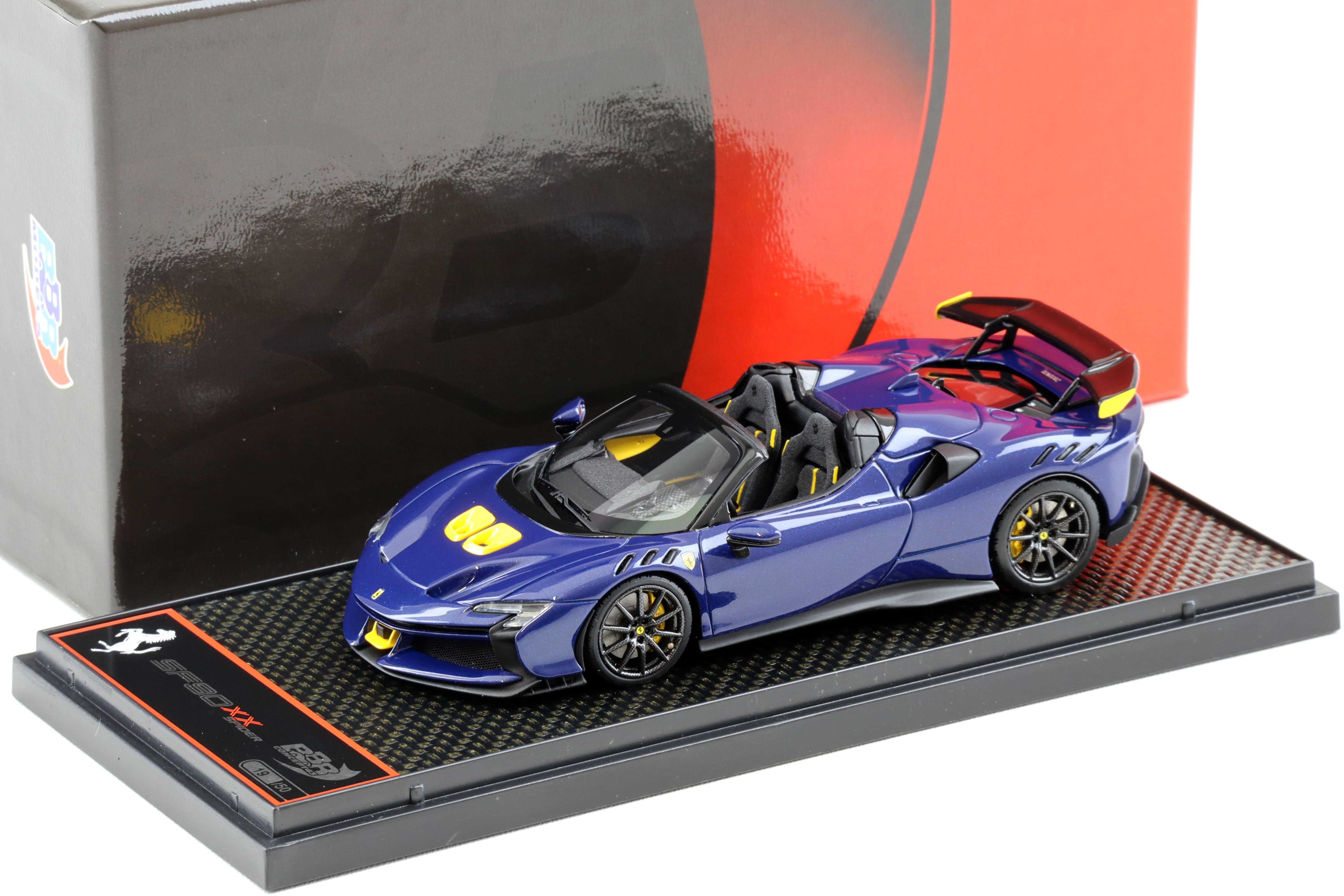 Modèle réduit Ferrari Sf90 Spider Blu Elettrico Metal 1/43 | Bbr